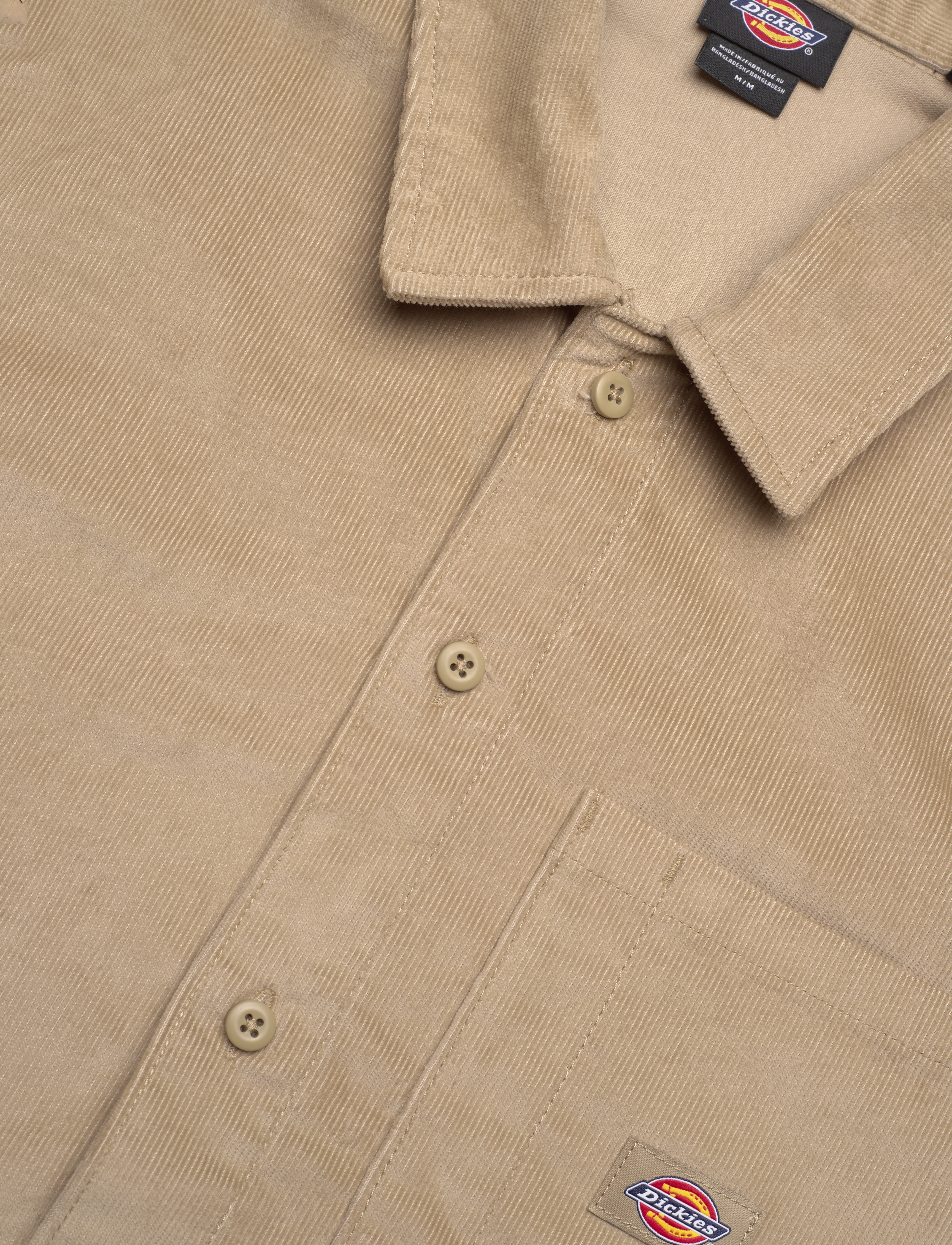 Dickies - M CORDUROY SHIRT LS - velvet särgid - khaki - 3