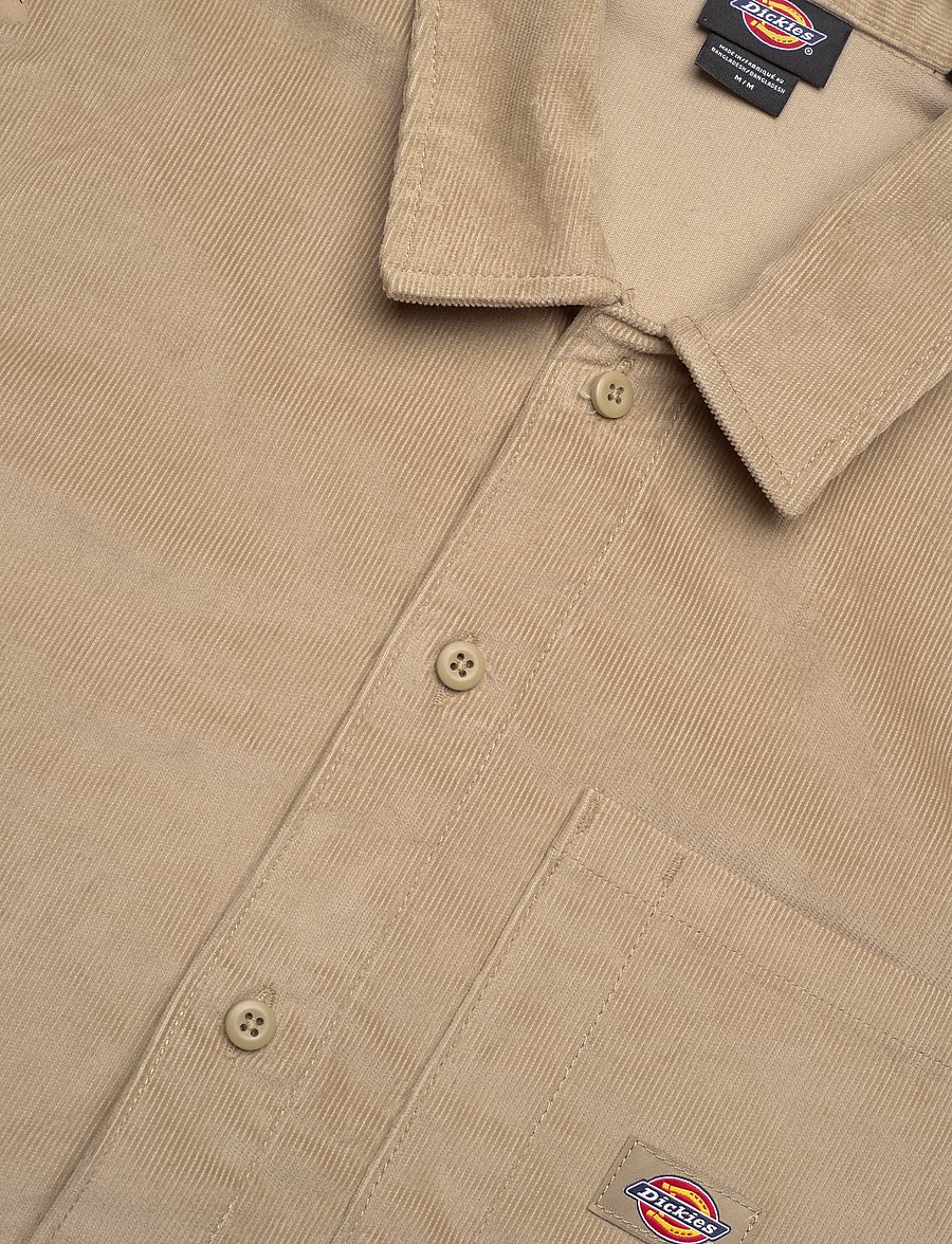 Dickies - M CORDUROY SHIRT LS - cordhemden - khaki - 3
