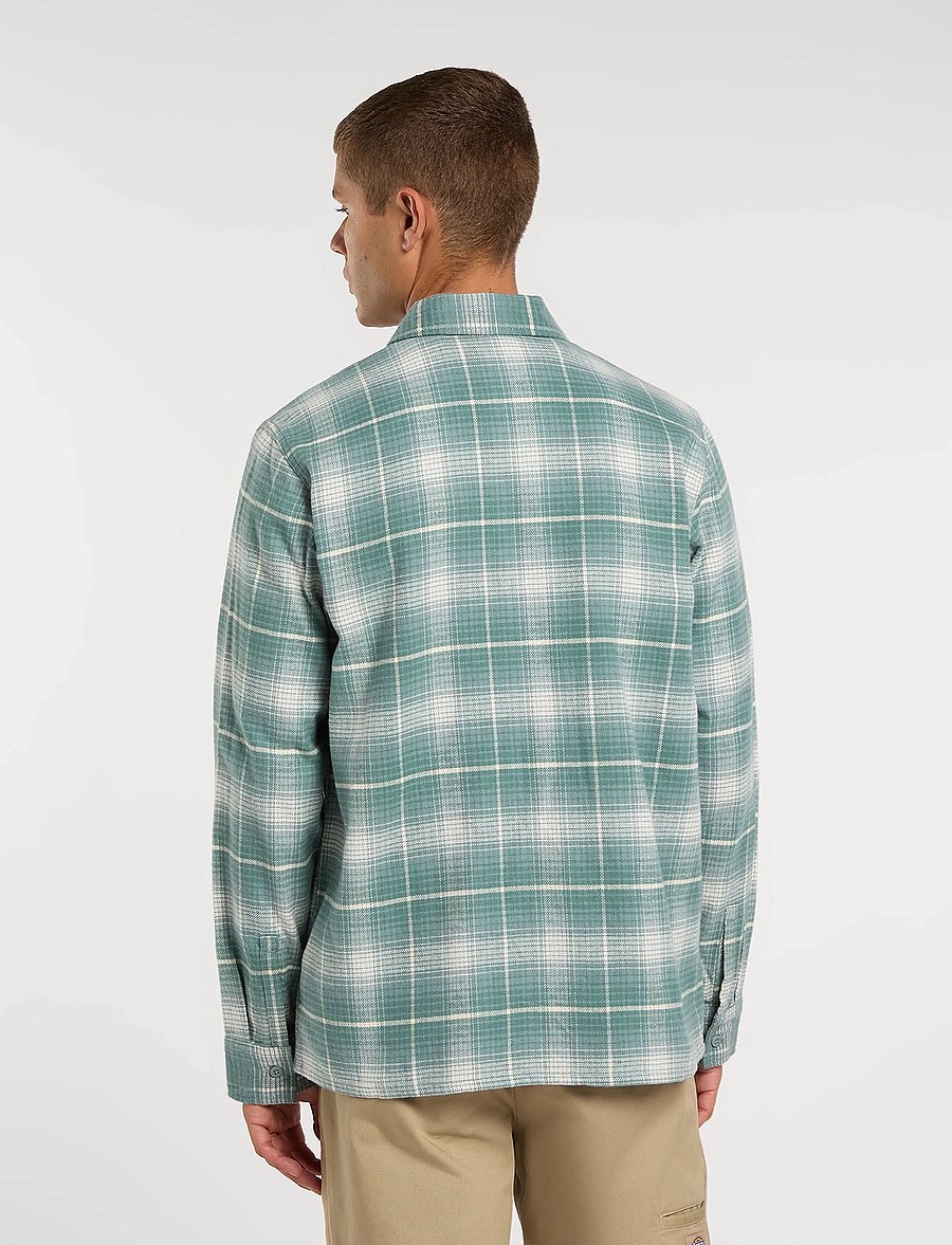 Dickies - FOREST CHECK SHIRT - flanell-hemden - stormy sea - 3