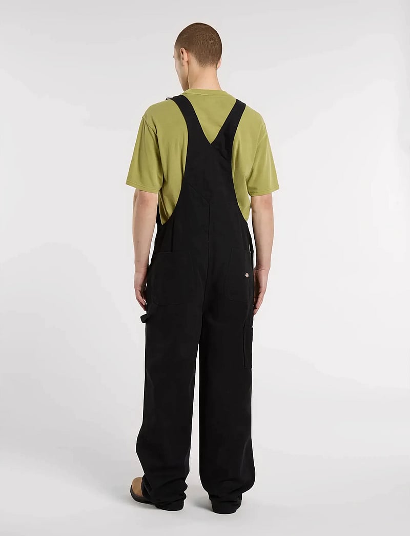 Dickies - LOOSE CANVAS BIB - regular jeans - black - 3