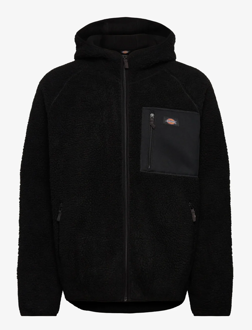 Dickies - M CENTRAL HIGH PILE HOODED - Õhukesed jakid - black - 0