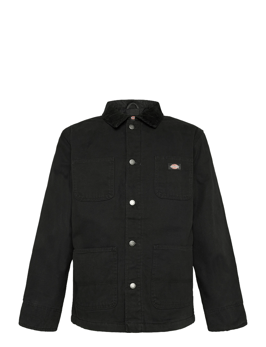 Dickies - LINED CHORE CANVAS JACKET - ungefütterte denimjacken - black - 0