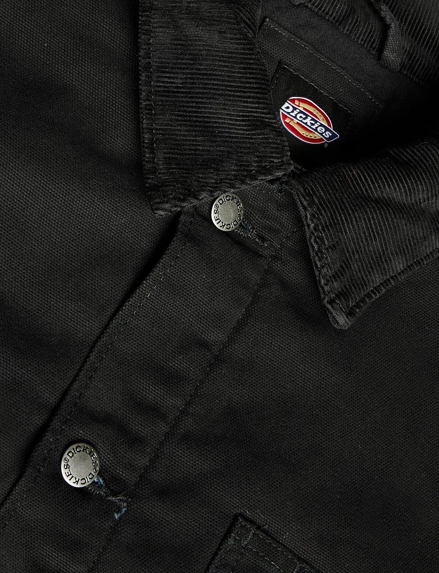 Dickies - LINED CHORE CANVAS JACKET - ungefütterte denimjacken - black - 2