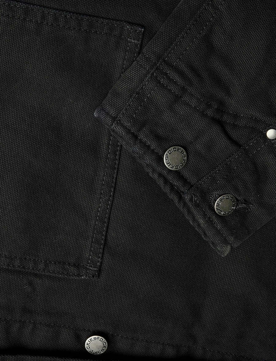Dickies - LINED CHORE CANVAS JACKET - ungefütterte denimjacken - black - 3