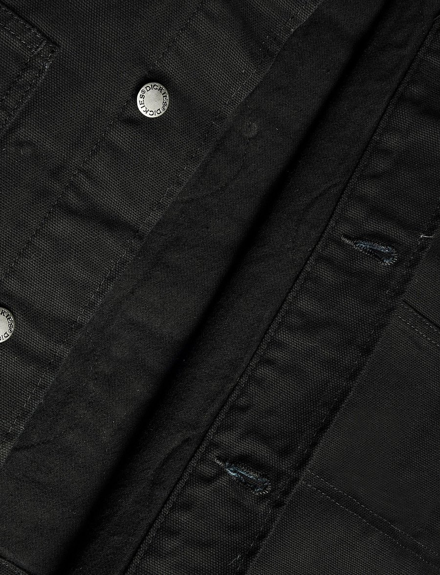 Dickies - LINED CHORE CANVAS JACKET - ungefütterte denimjacken - black - 4