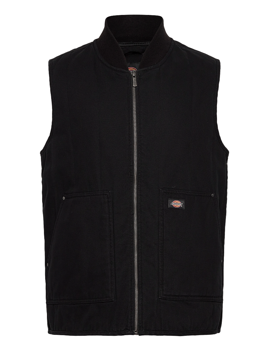 Dickies - M QUILTED CANVAS VEST - veste - black - 0