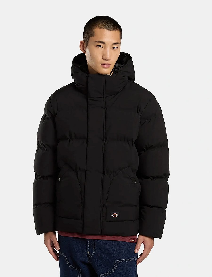 Dickies - EAGLEVILLE HOODED PUFFER - dunjackor - black - 0