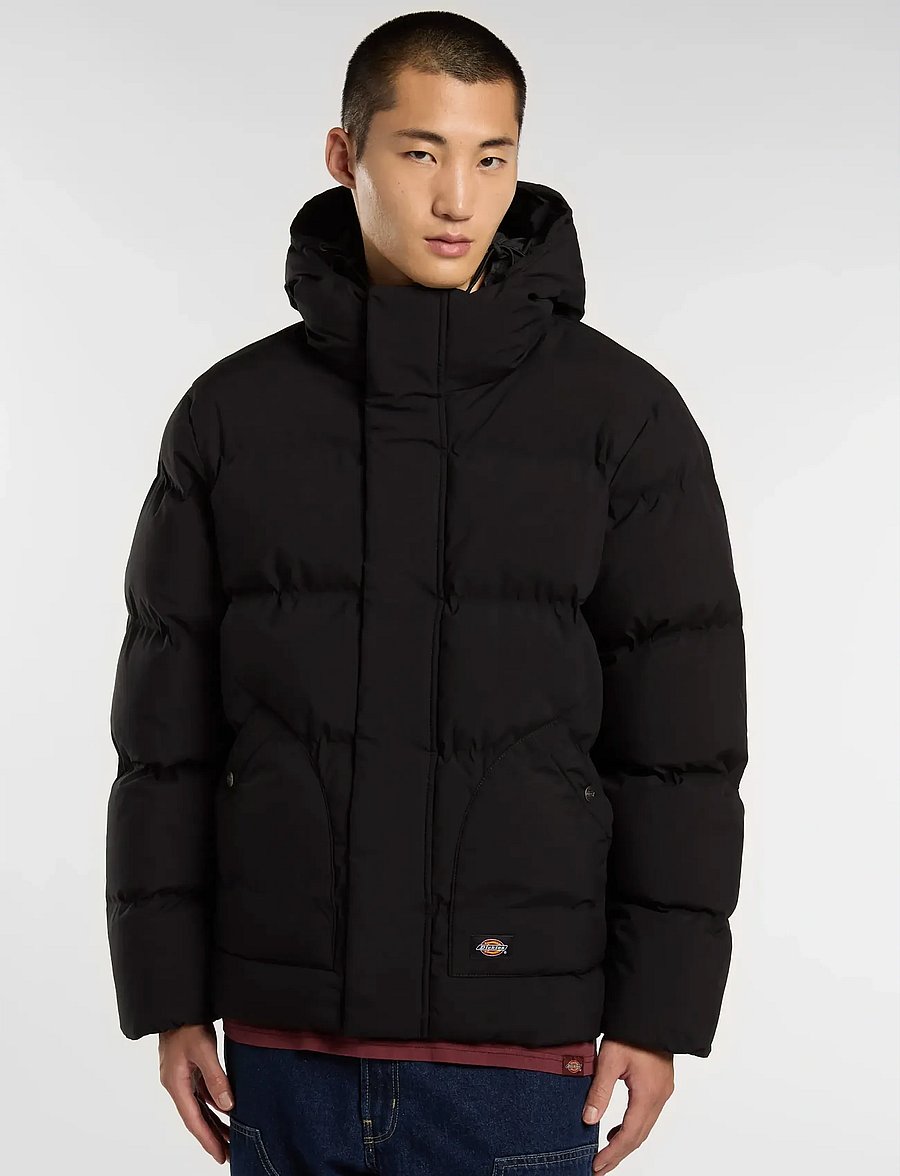 Dickies - EAGLEVILLE HOODED PUFFER - dunjackor - black - 3