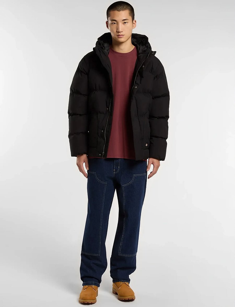 Dickies - EAGLEVILLE HOODED PUFFER - dunjackor - black - 5
