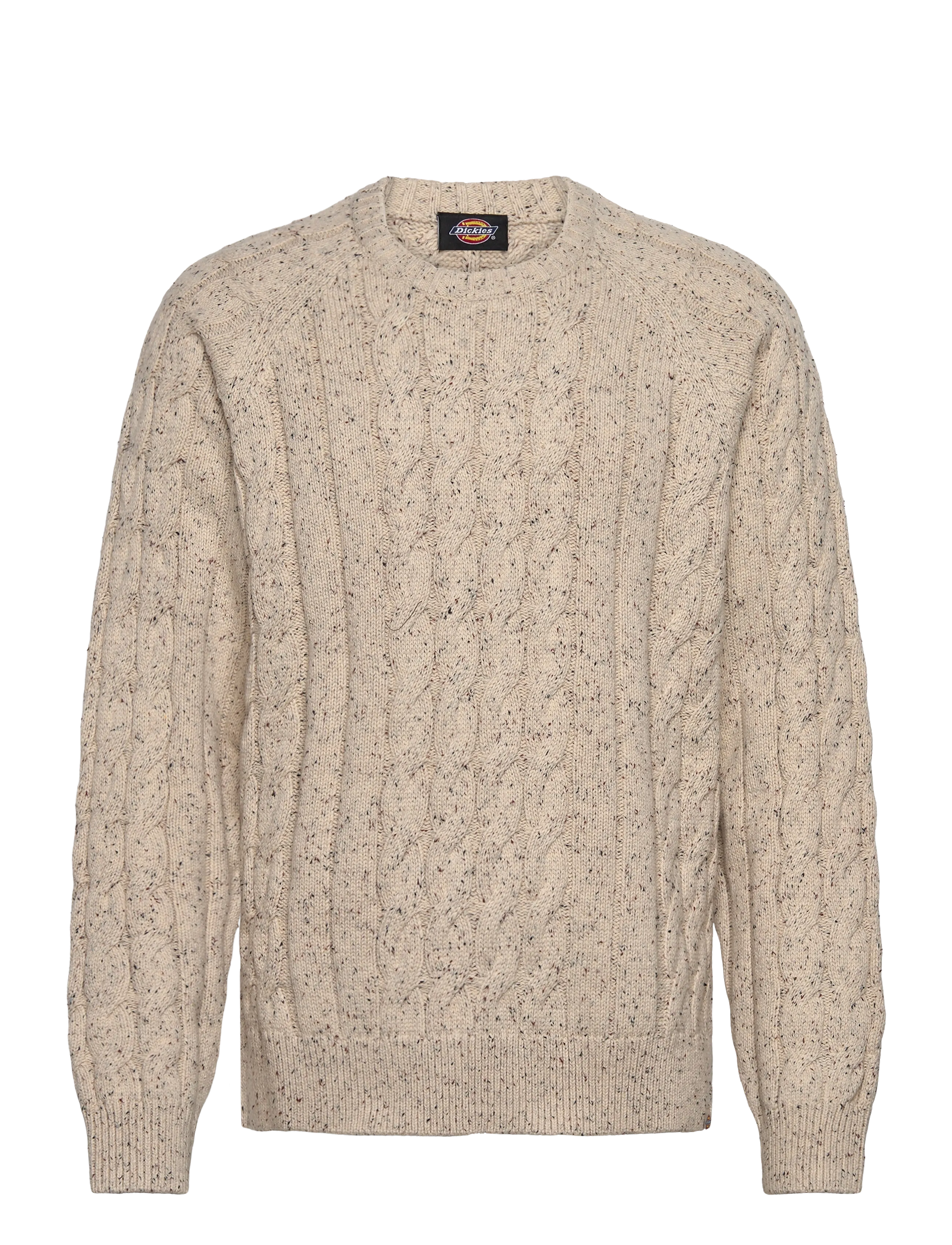DICKIES M Vanleer Cable Pullover Cream - XS - Herren