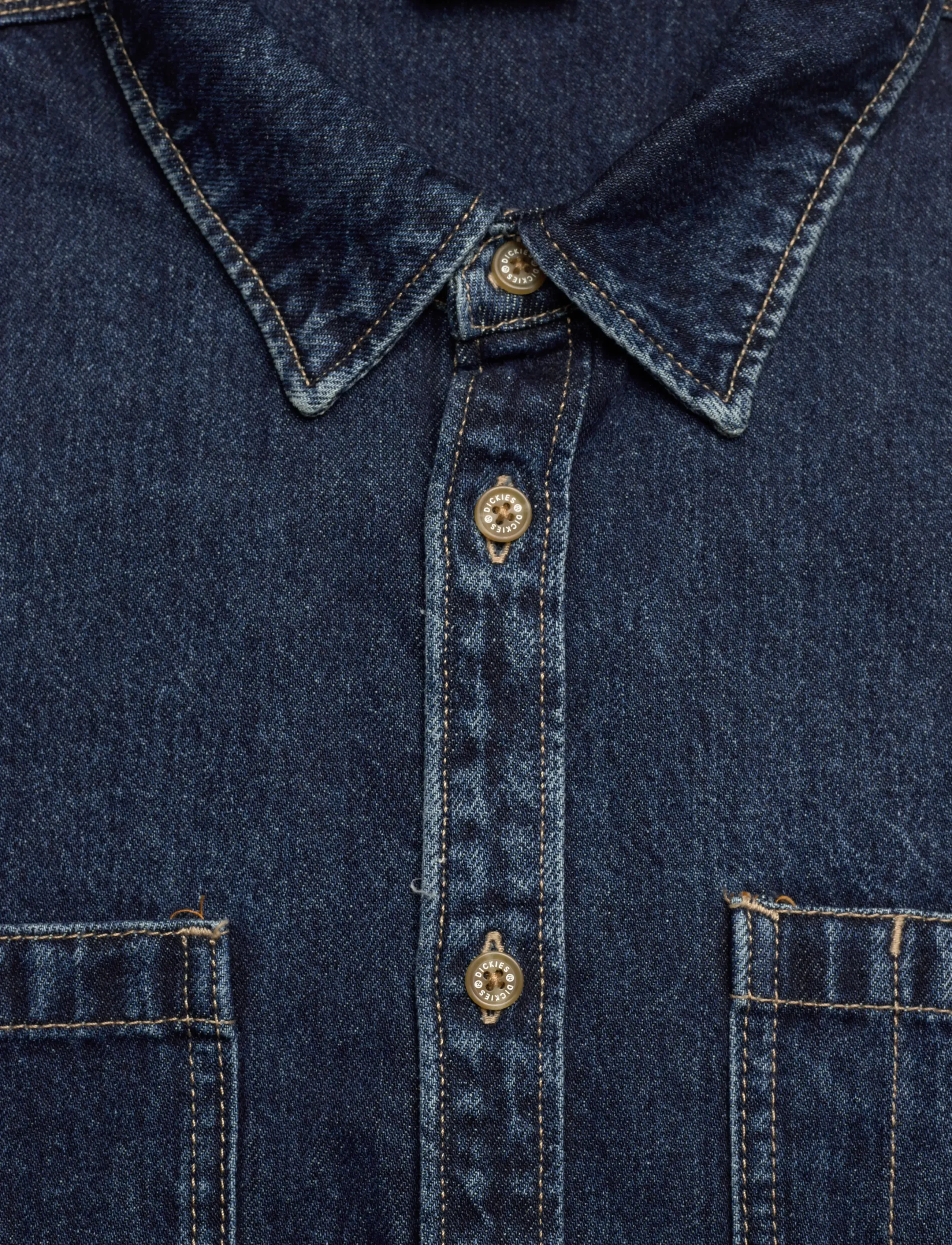 Dickies - M MECHANIC DENIM SHIRT LS - denim shirts - dark indigo - 2