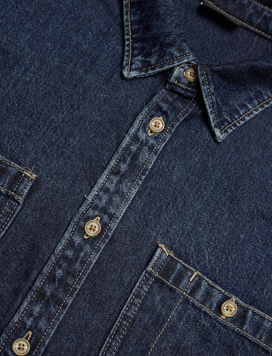 Dickies - M MECHANIC DENIM SHIRT LS - denimskjorter - dark indigo - 3