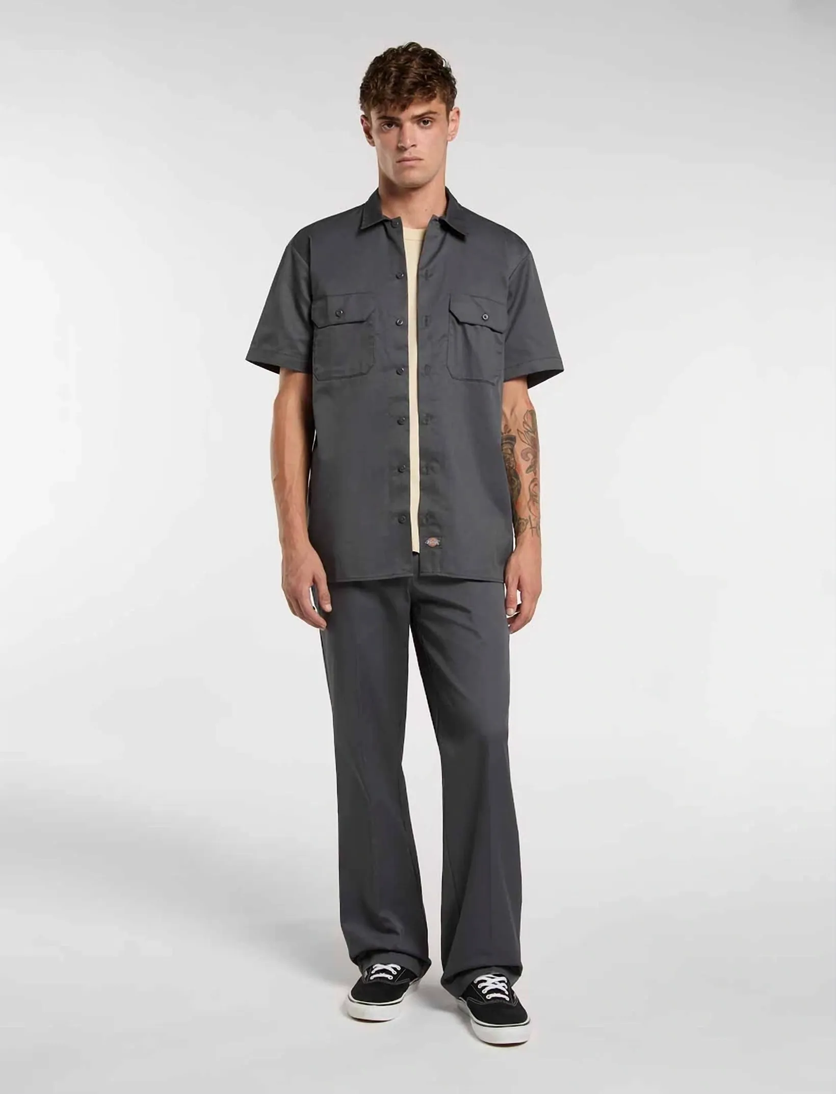 Dickies - 247 REGULAR WORK PANT - casual byxor - charcoal grey - 5
