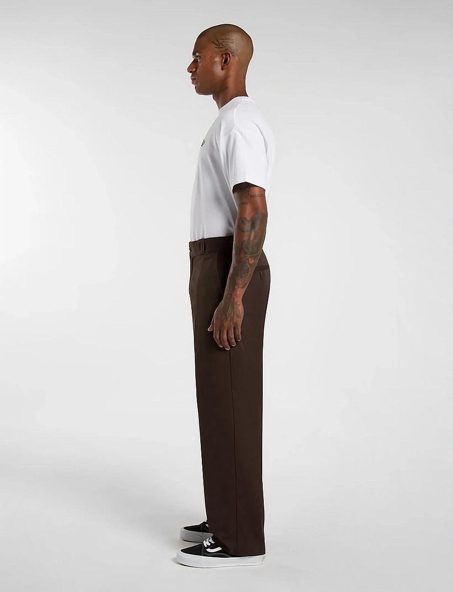 Dickies - 247 LOOSE WORK PANT - chinos - dark brown - 5
