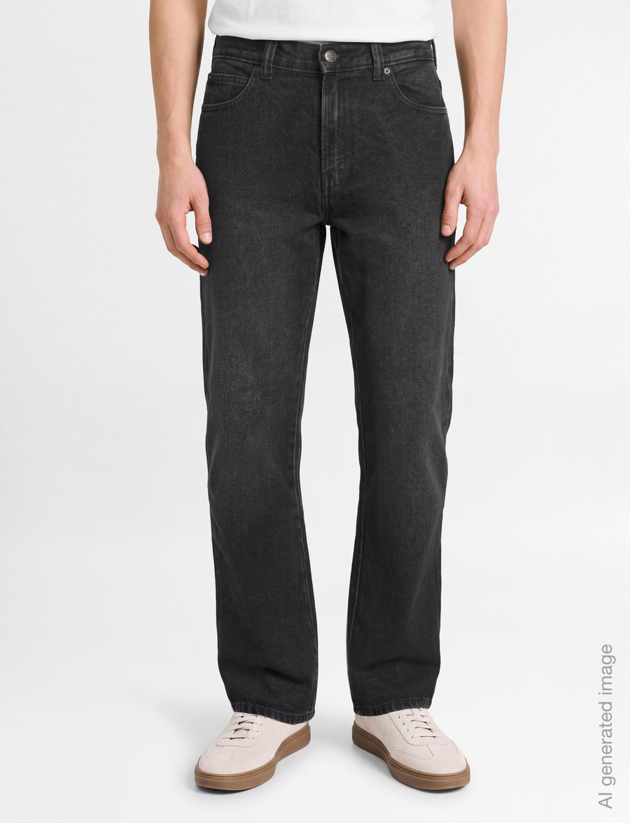 Dickies - 954 RELAXED STRAIGHT WORK JEANS - regular jeans - black wash faded - 3