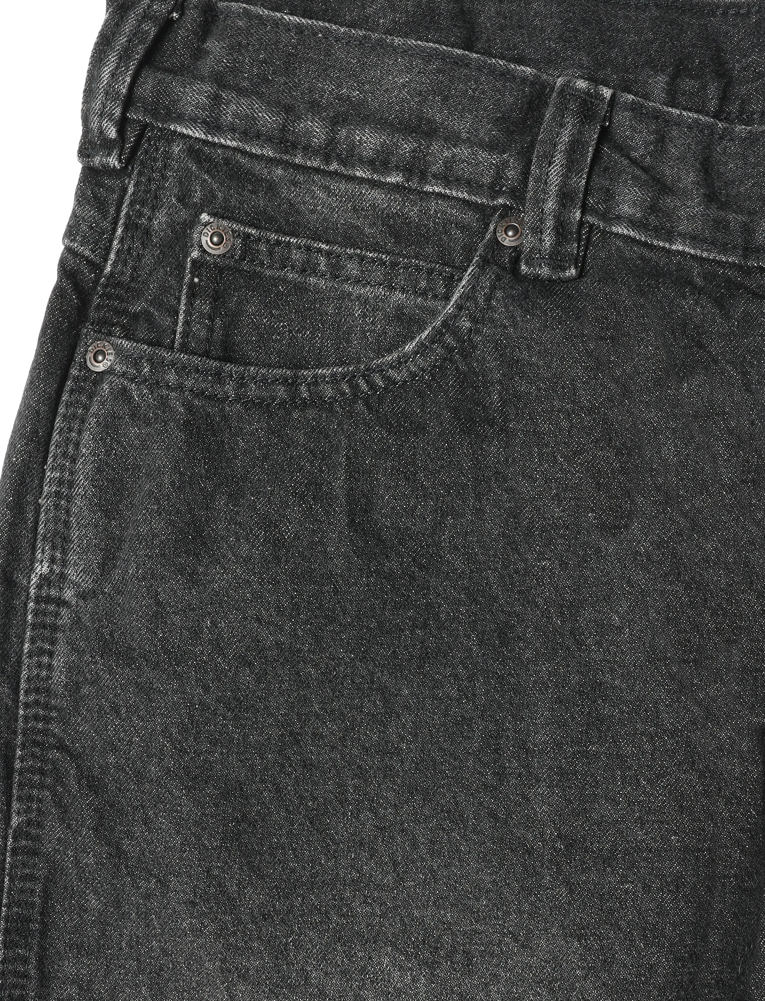 Dickies - 954 RELAXED STRAIGHT WORK JEANS - normale jeans - black wash faded - 2