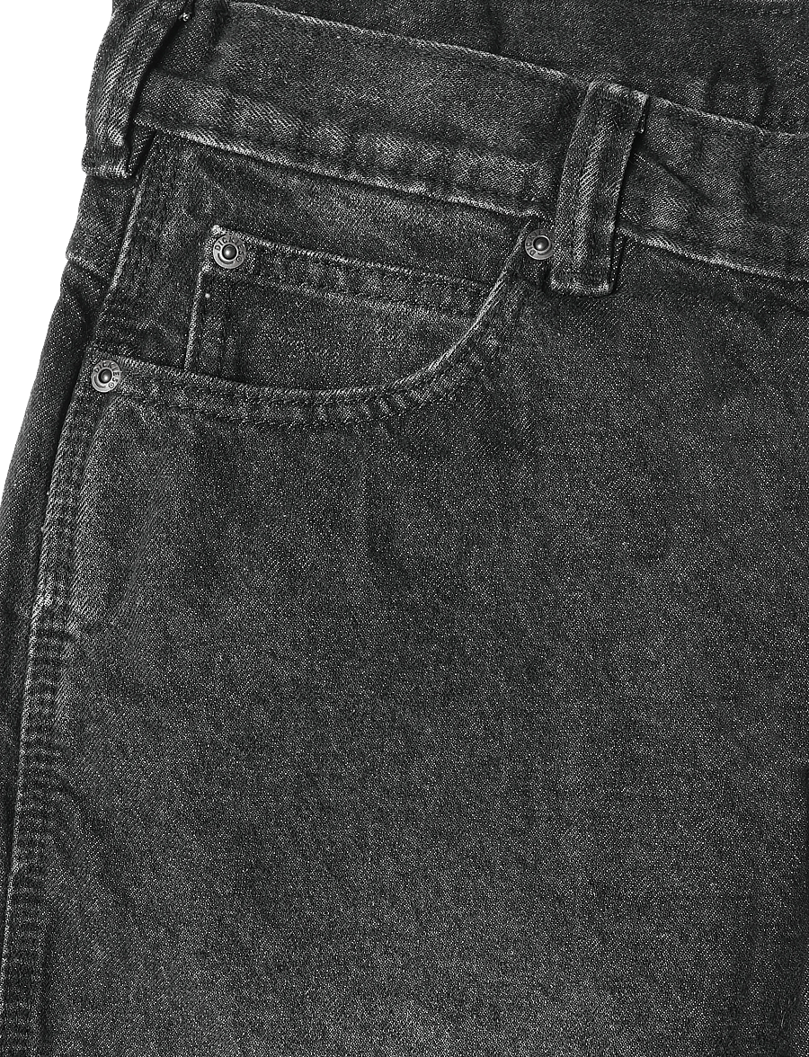 Dickies - 954 RELAXED STRAIGHT WORK JEANS - normale jeans - black wash faded - 2