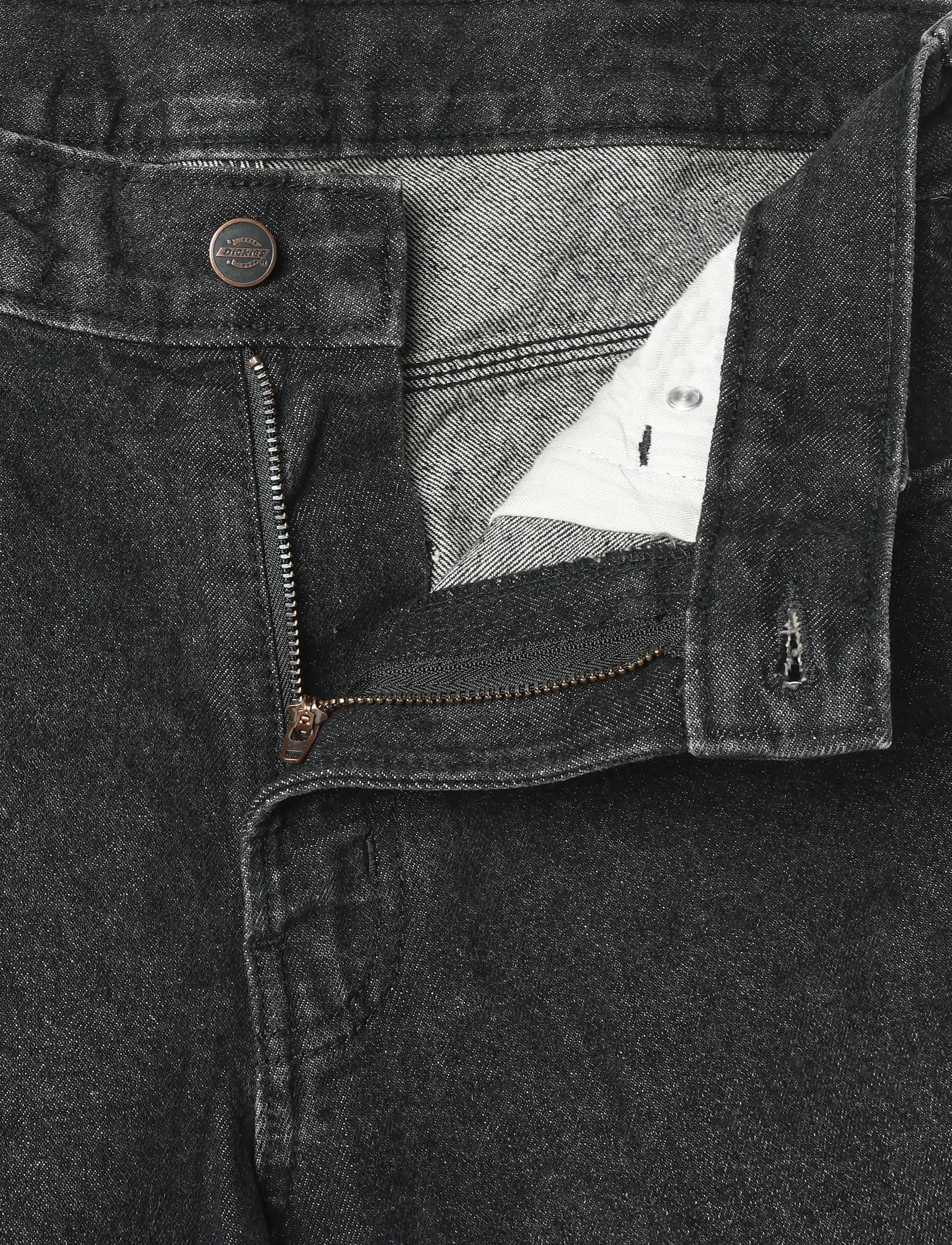 Dickies - 954 RELAXED STRAIGHT WORK JEANS - normale jeans - black wash faded - 3