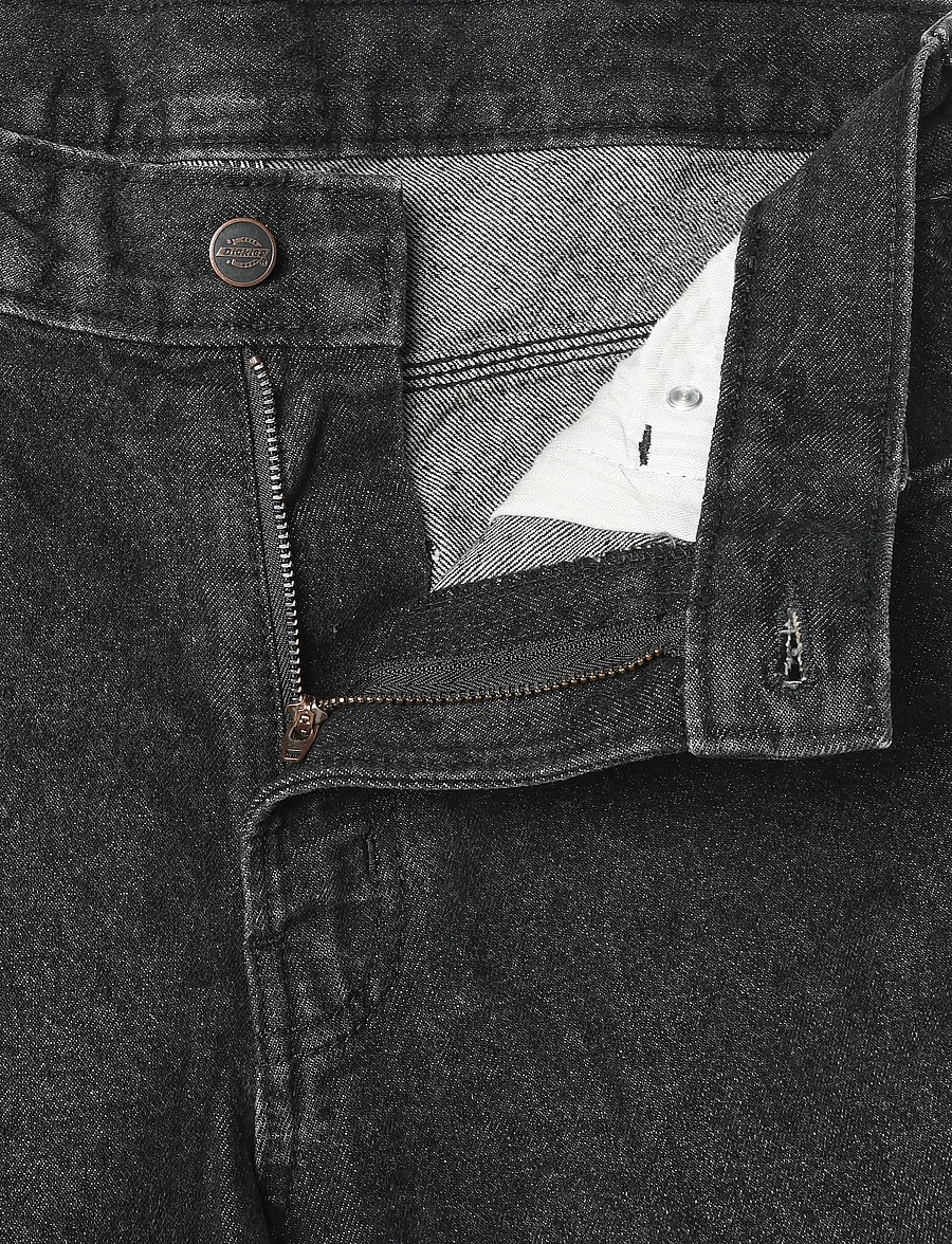 Dickies - 954 RELAXED STRAIGHT WORK JEANS - normale jeans - black wash faded - 3