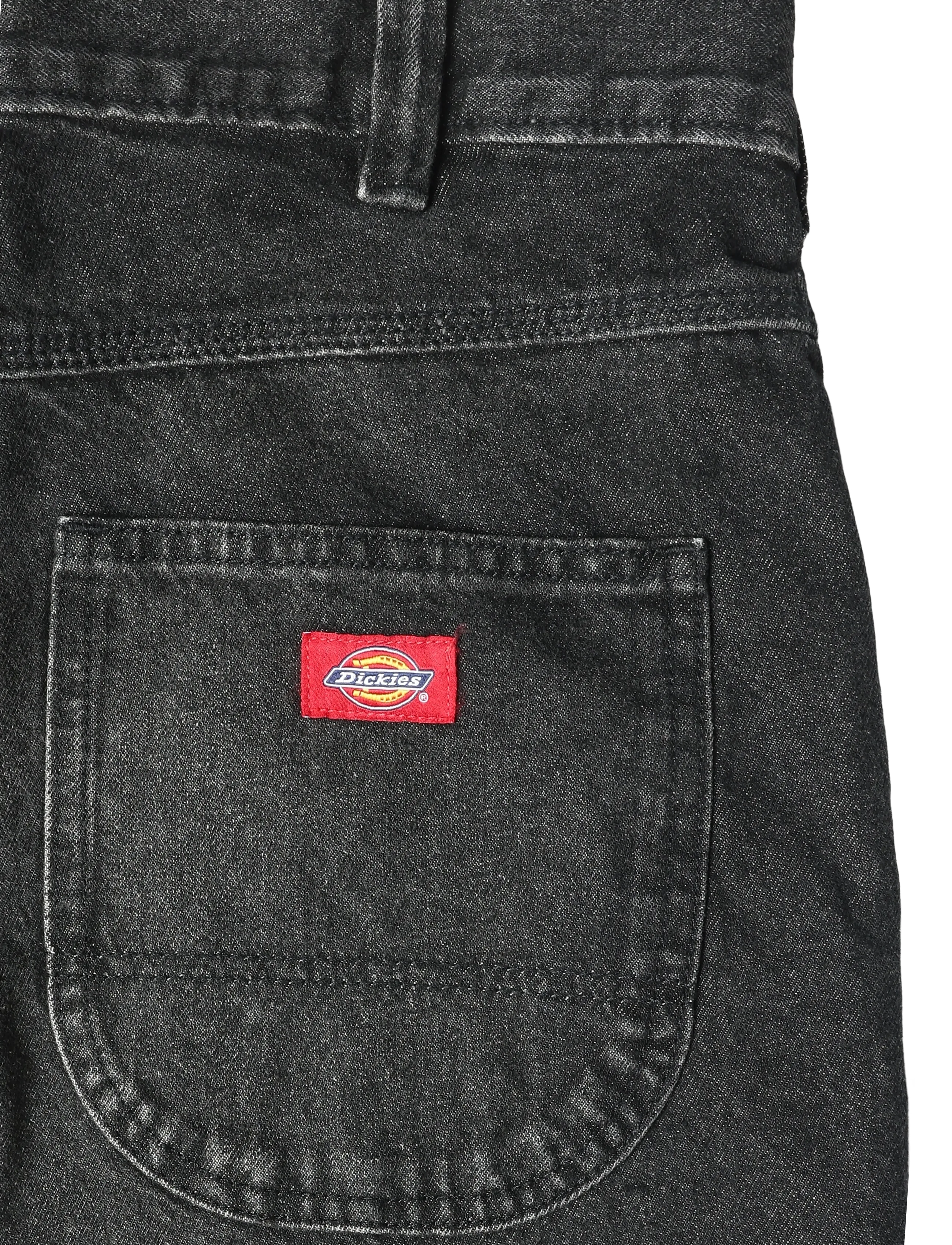Dickies - 954 RELAXED STRAIGHT WORK JEANS - normale jeans - black wash faded - 4