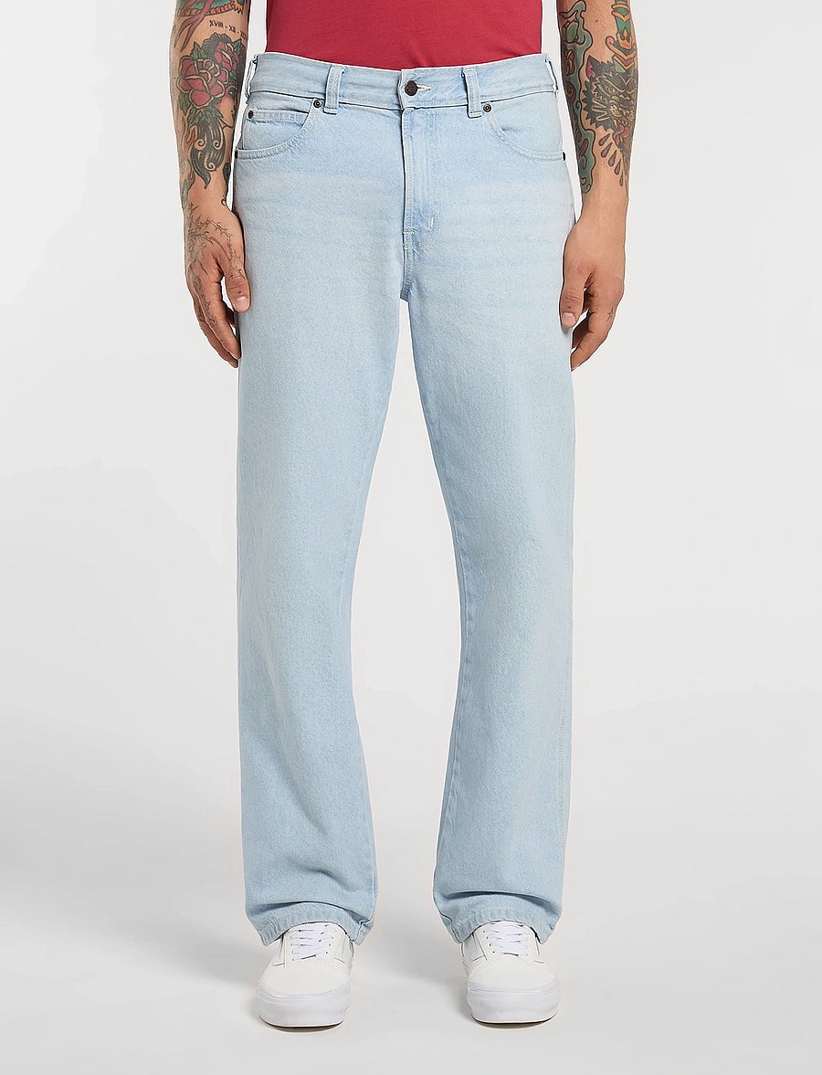 Dickies - 954 RELAXED STRAIGHT WORK JEANS - normale jeans - fog blue - 4