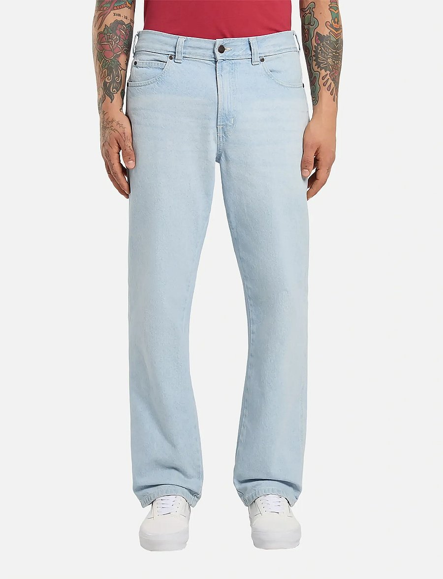 Dickies - 954 RELAXED STRAIGHT WORK JEANS - normale jeans - fog blue - 5