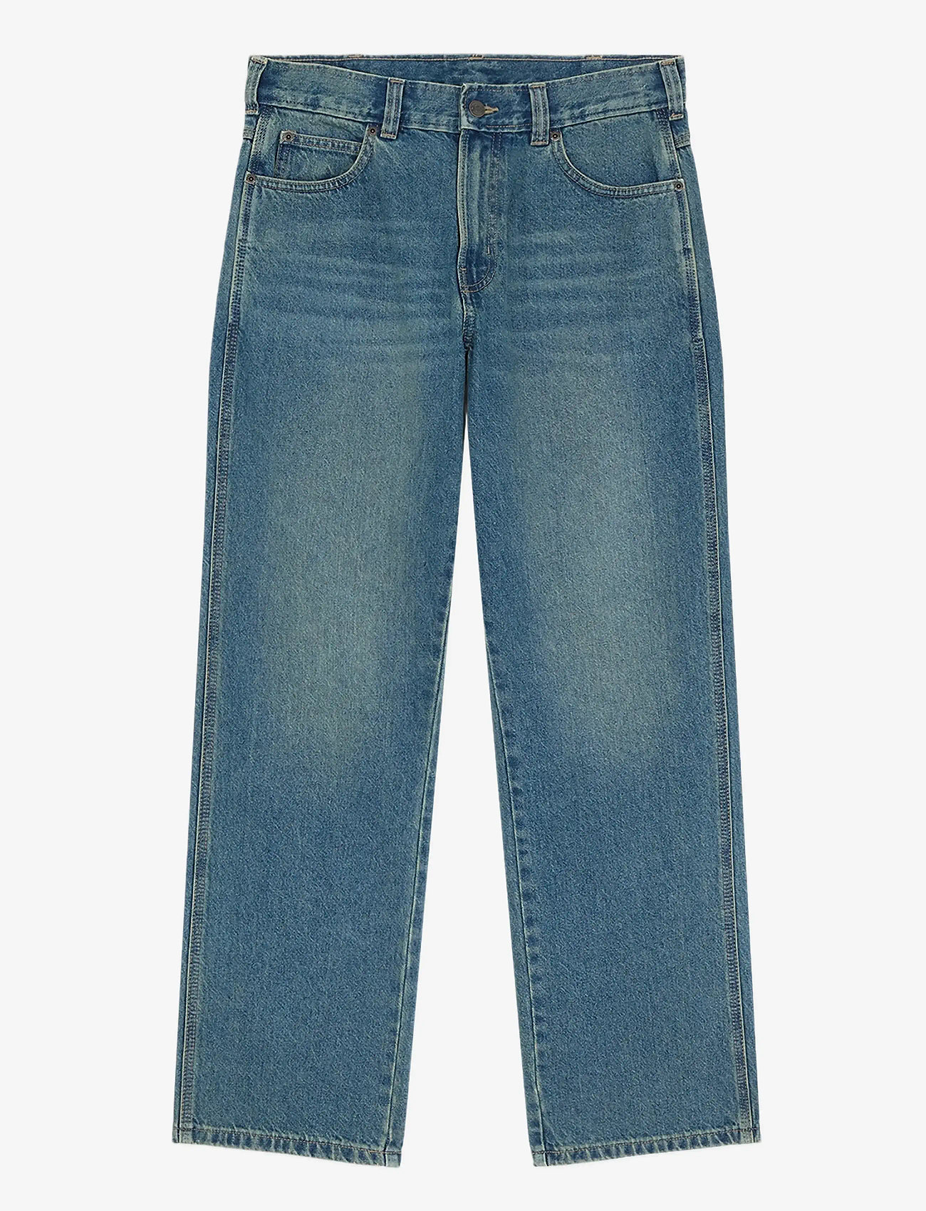 Dickies - 954 RELAXED STRAIGHT WORK JEAN - regular jeans - khaki tntd blue - 1