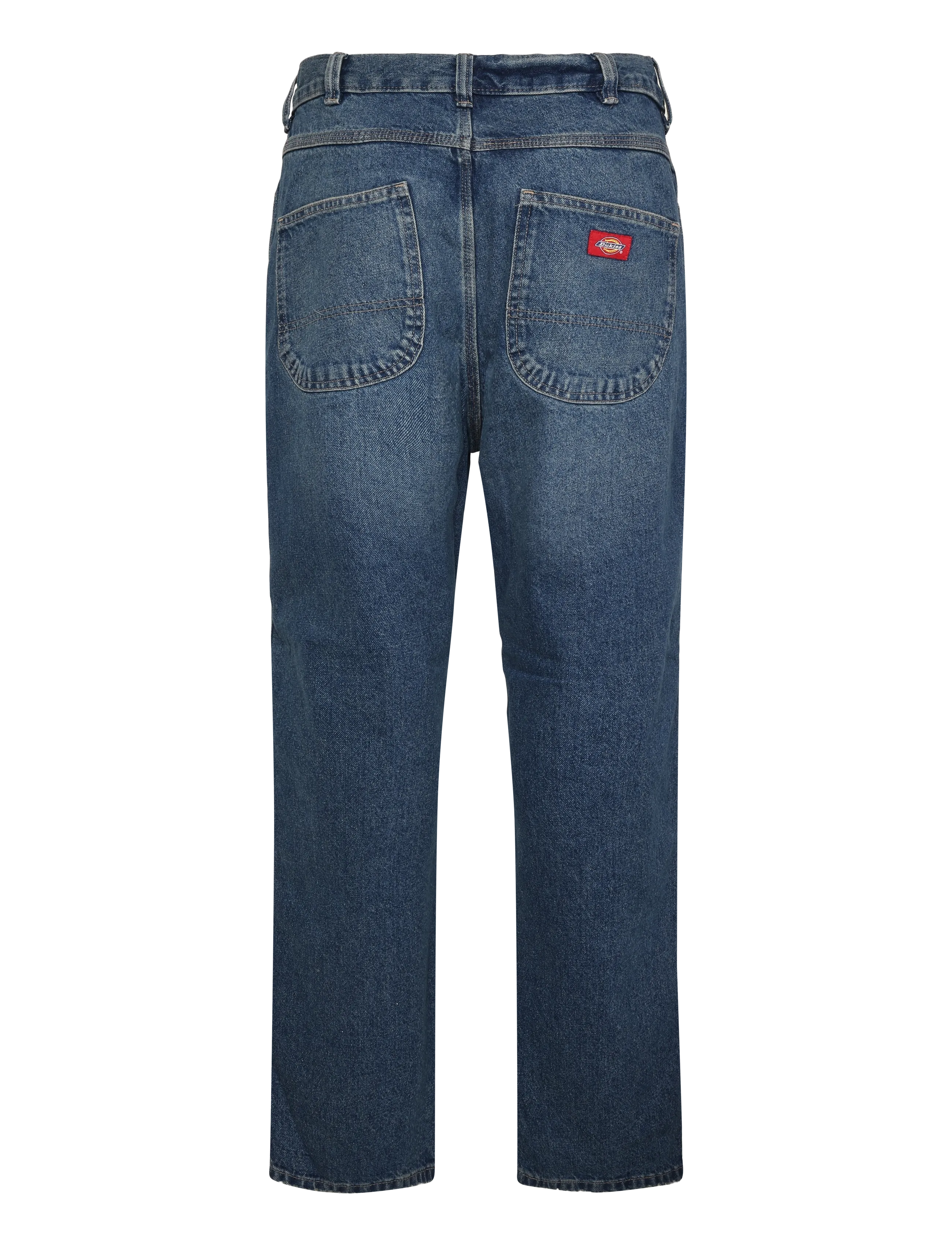 Dickies - 954 RELAXED STRAIGHT WORK JEANS - regular jeans - mid blue fade wash - 1