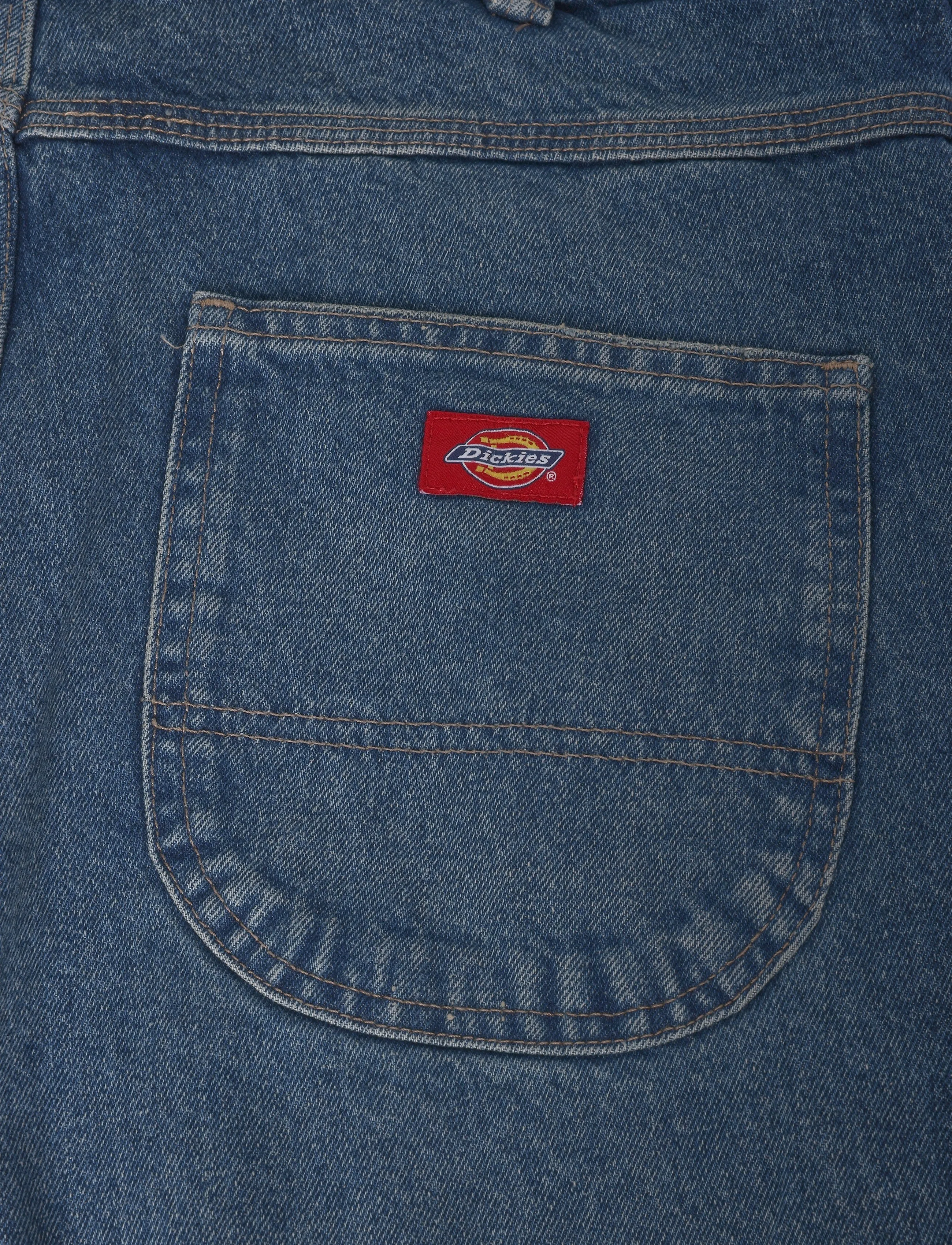 Dickies - 954 RELAXED STRAIGHT WORK JEANS - regular jeans - mid blue fade wash - 4