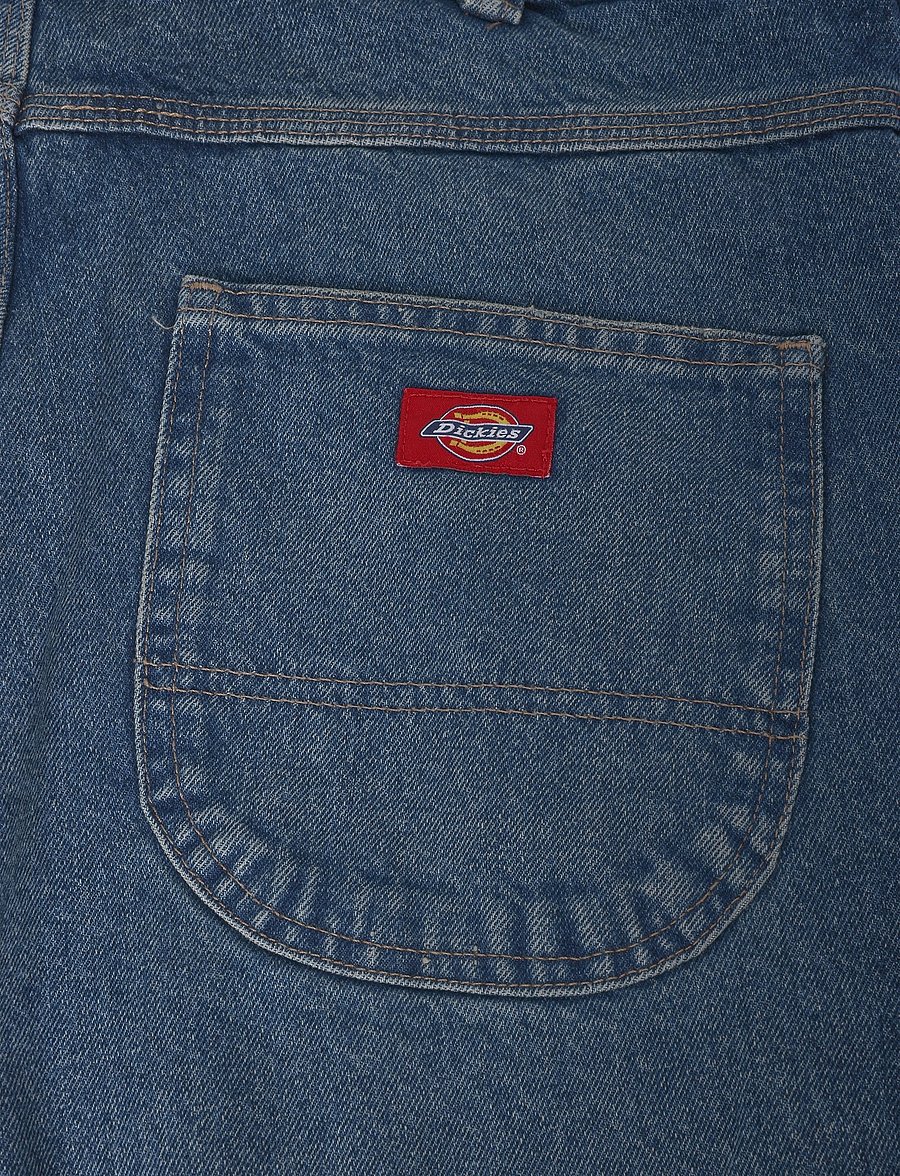 Dickies - 954 RELAXED STRAIGHT WORK JEANS - regular jeans - mid blue fade wash - 4