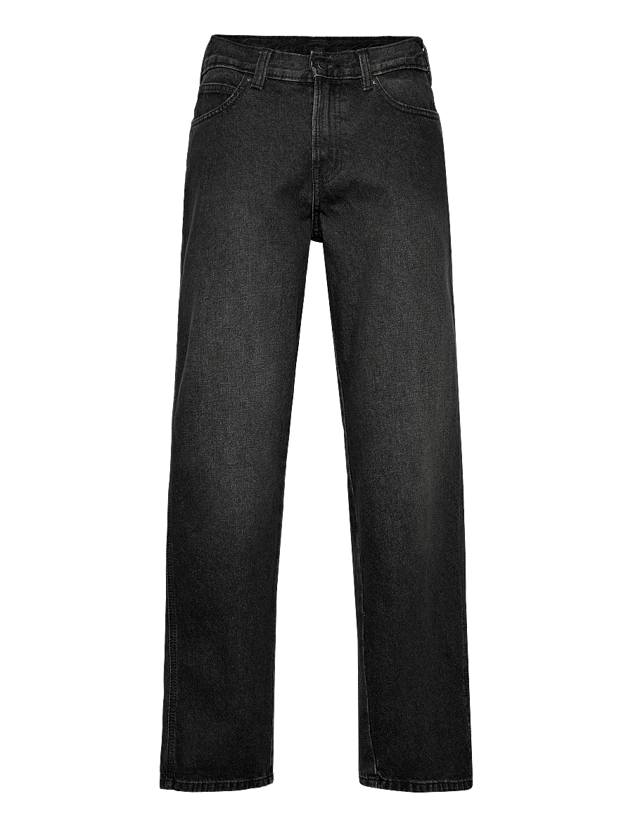 Dickies - 954 RELAXED STRAIGHT WORK JEANS - weite jeans - black wsh faded - 0