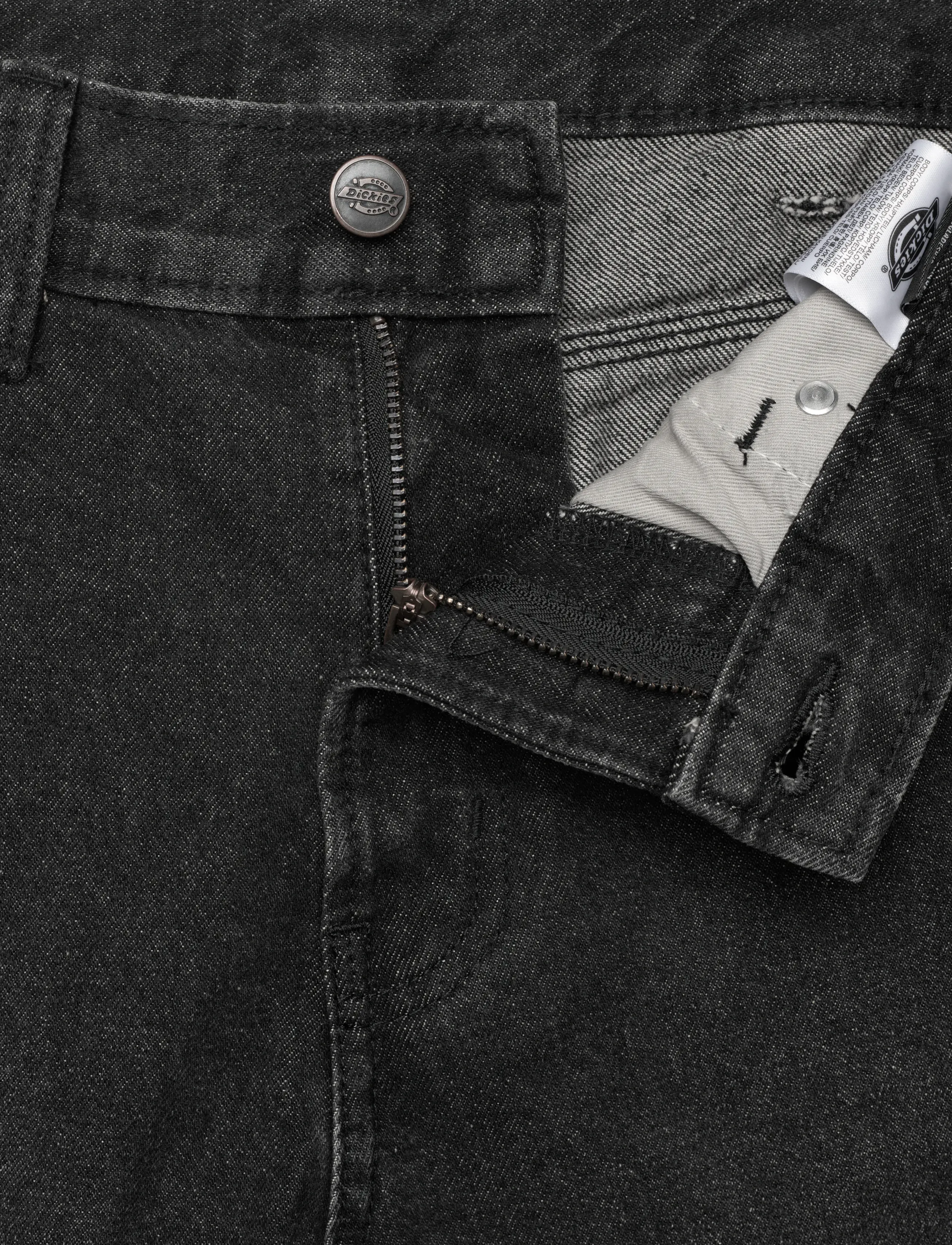 Dickies - 954 RELAXED STRAIGHT WORK JEANS - weite jeans - black wsh faded - 3