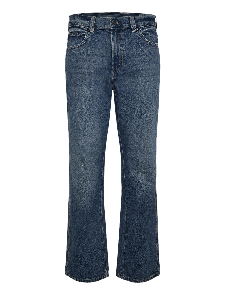 Dickies - 954 RELAXED STRAIGHT WORK JEANS - regular jeans - mid blue fade wash - 0