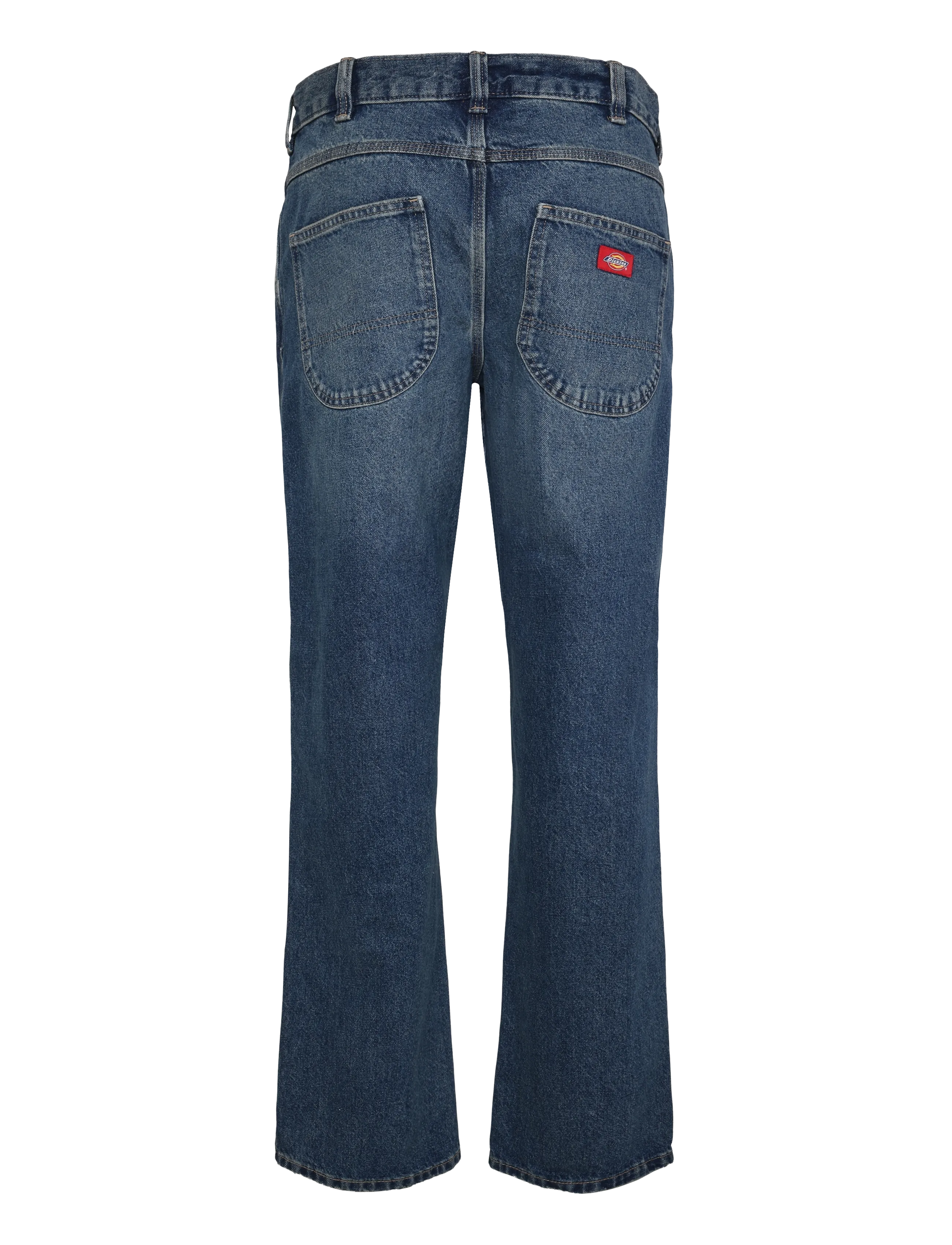 Dickies - 954 RELAXED STRAIGHT WORK JEANS - regular jeans - mid blue fade wash - 1