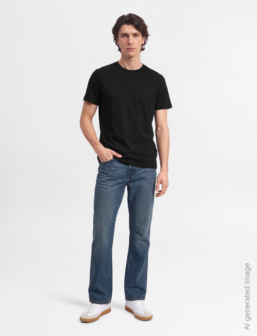 Dickies - 954 RELAXED STRAIGHT WORK JEANS - klassikalised teksad - mid blue fade wash - 0