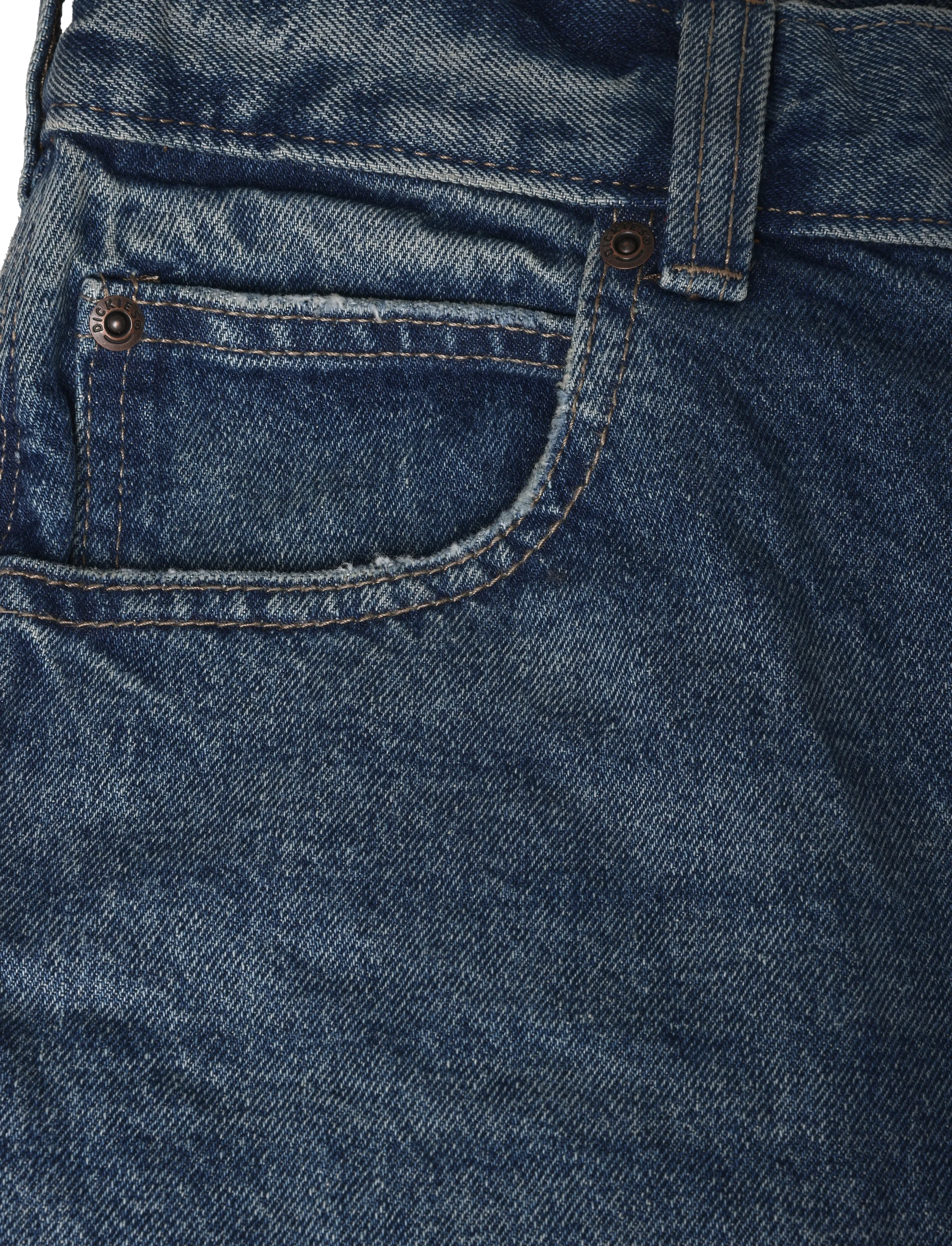 Dickies - 954 RELAXED STRAIGHT WORK JEANS - regular jeans - mid blue fade wash - 2