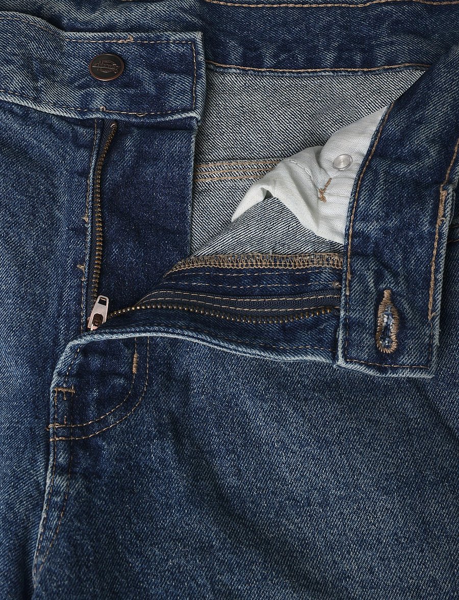 Dickies - 954 RELAXED STRAIGHT WORK JEANS - regular jeans - mid blue fade wash - 3