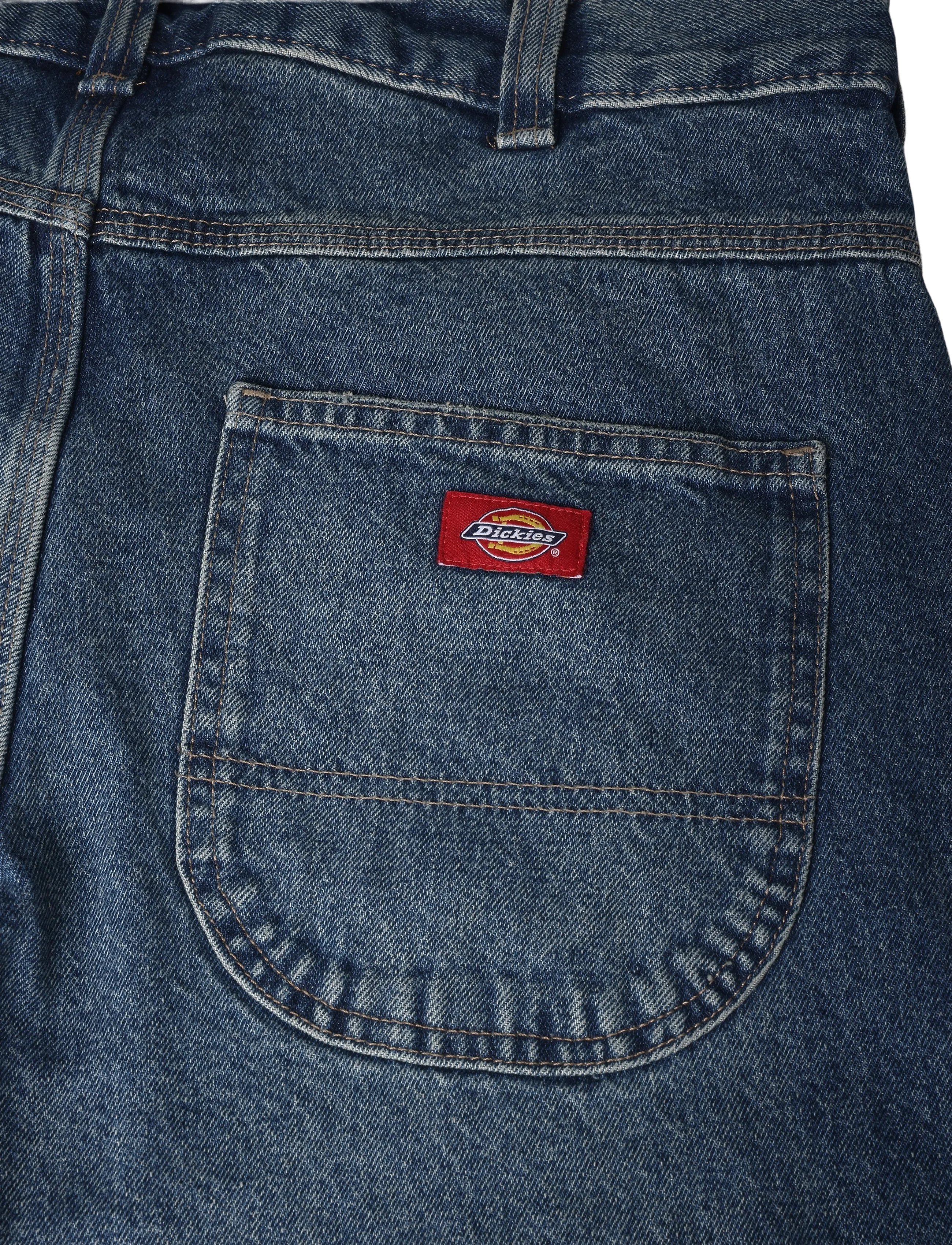Dickies - 954 RELAXED STRAIGHT WORK JEANS - regular jeans - mid blue fade wash - 4