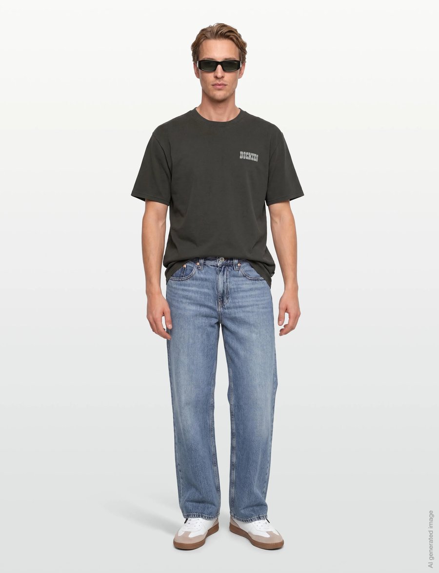 Dickies - BUCHTELL SS TEE - lühikeste varrukatega t-särgid - black - 0