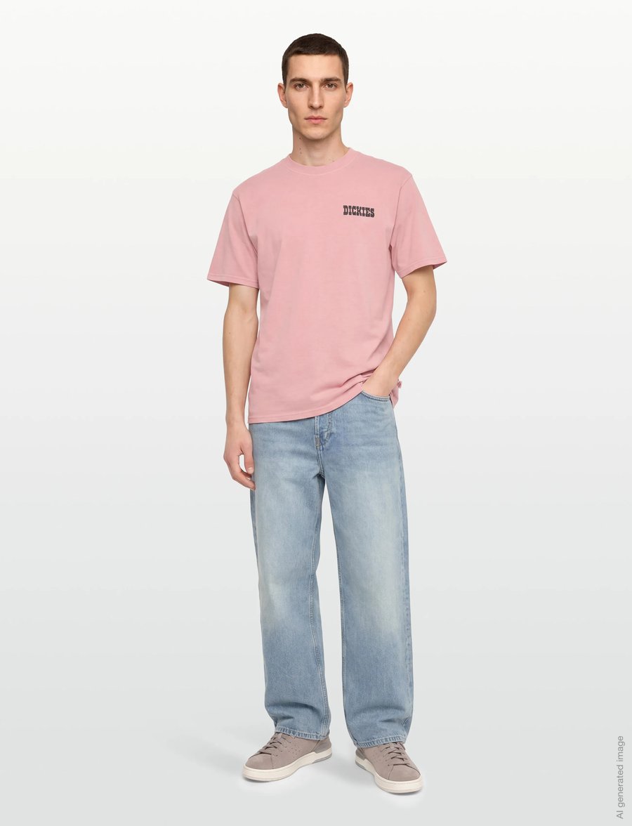 Dickies - BUCHTELL SS TEE - lühikeste varrukatega t-särgid - bridal rose - 0