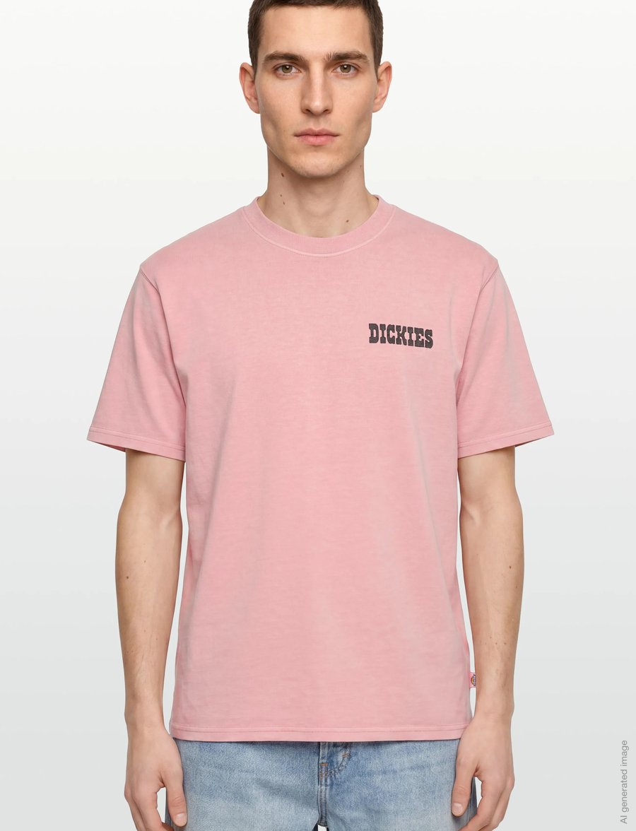Dickies - BUCHTELL SS TEE - lühikeste varrukatega t-särgid - bridal rose - 3