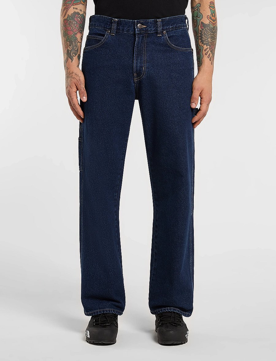 Dickies - 997 LOOSE STRAIGHT CARPENTER JEANS - alt laienevad teksad - dark indigo - 0