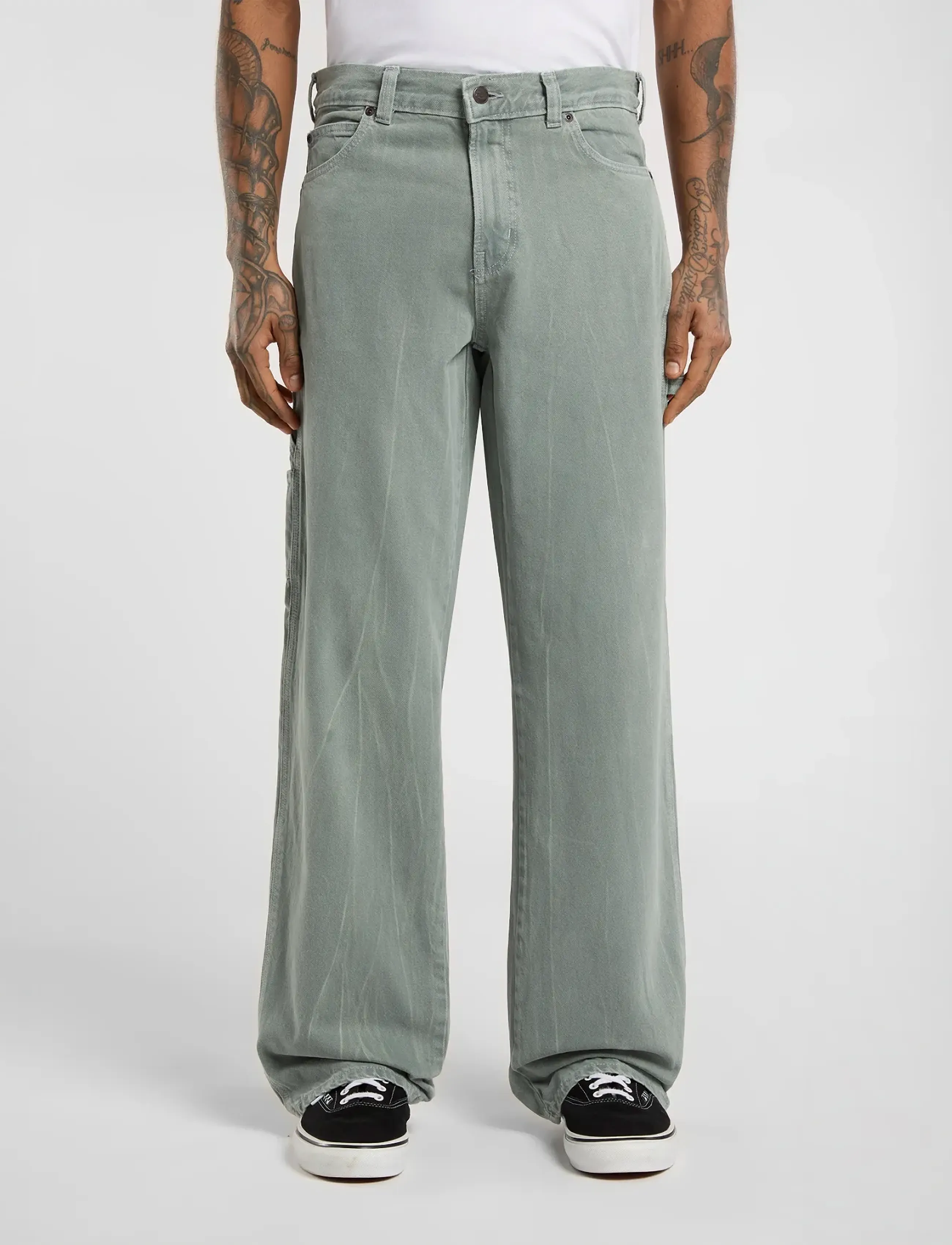 Dickies 997 LOOSE STRAIGHT CARPENTER JEANS - Loose jeans - STORMY SEA / grey