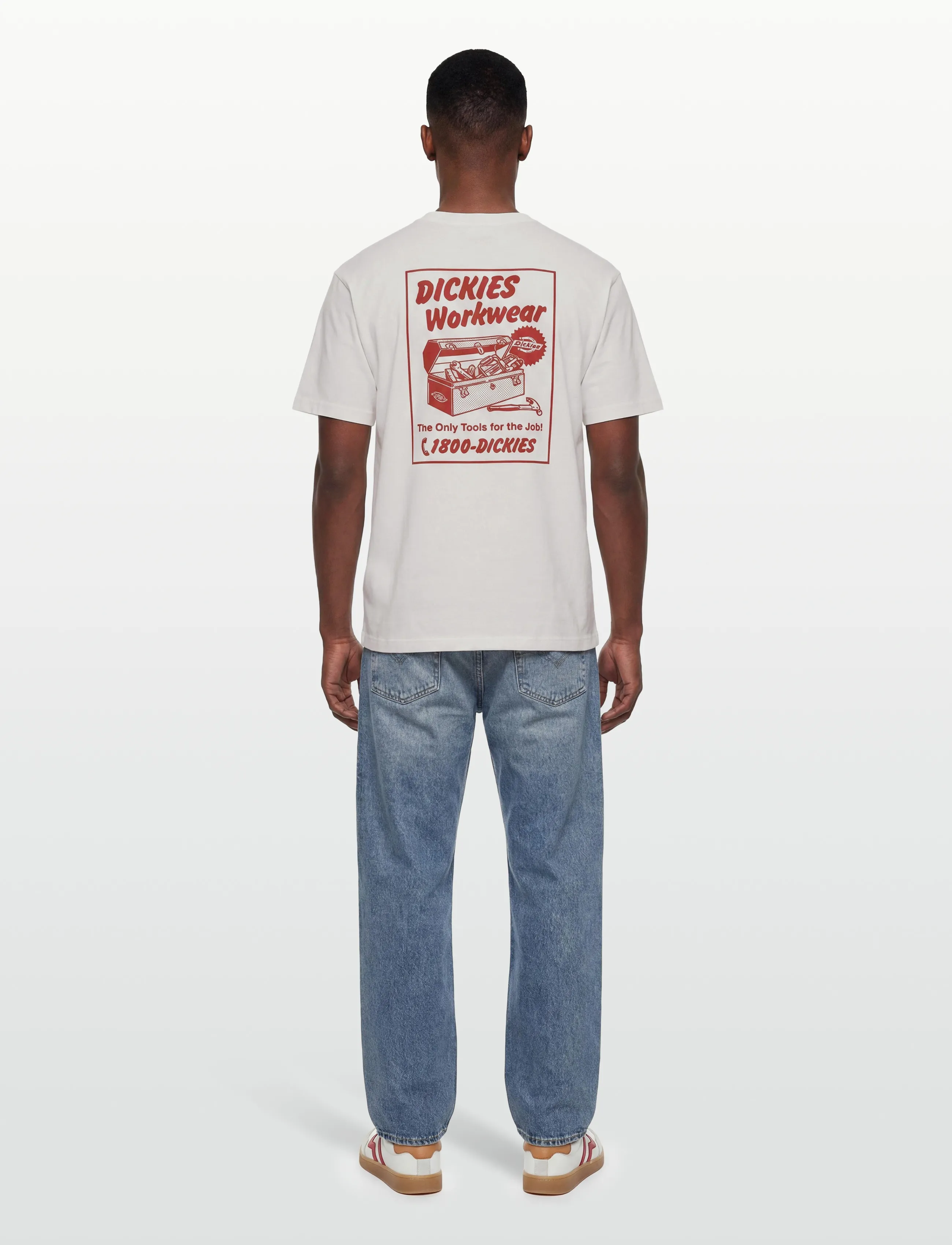 Dickies - DRY RIDGE SS TEE - kortærmede t-shirts - egret - 4