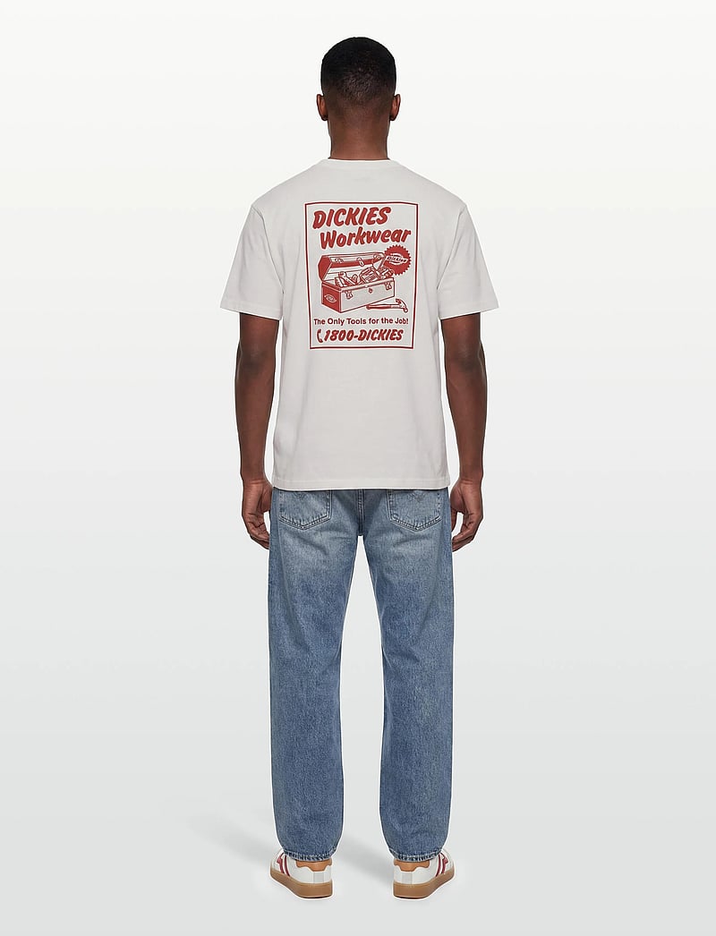 Dickies - DRY RIDGE SS TEE - kortärmade t-shirts - egret - 4