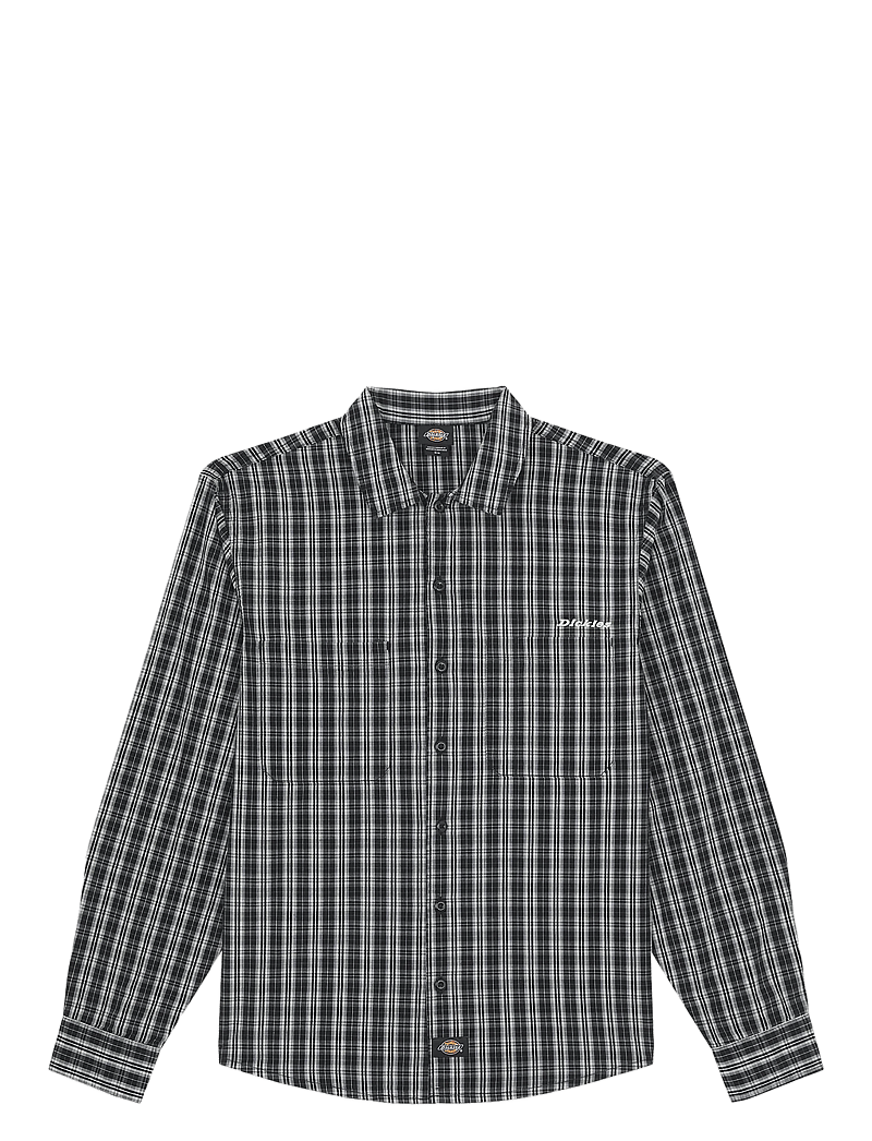 Dickies - WELLSVILLE SHIRT LS - ternede skjorter - black - 1