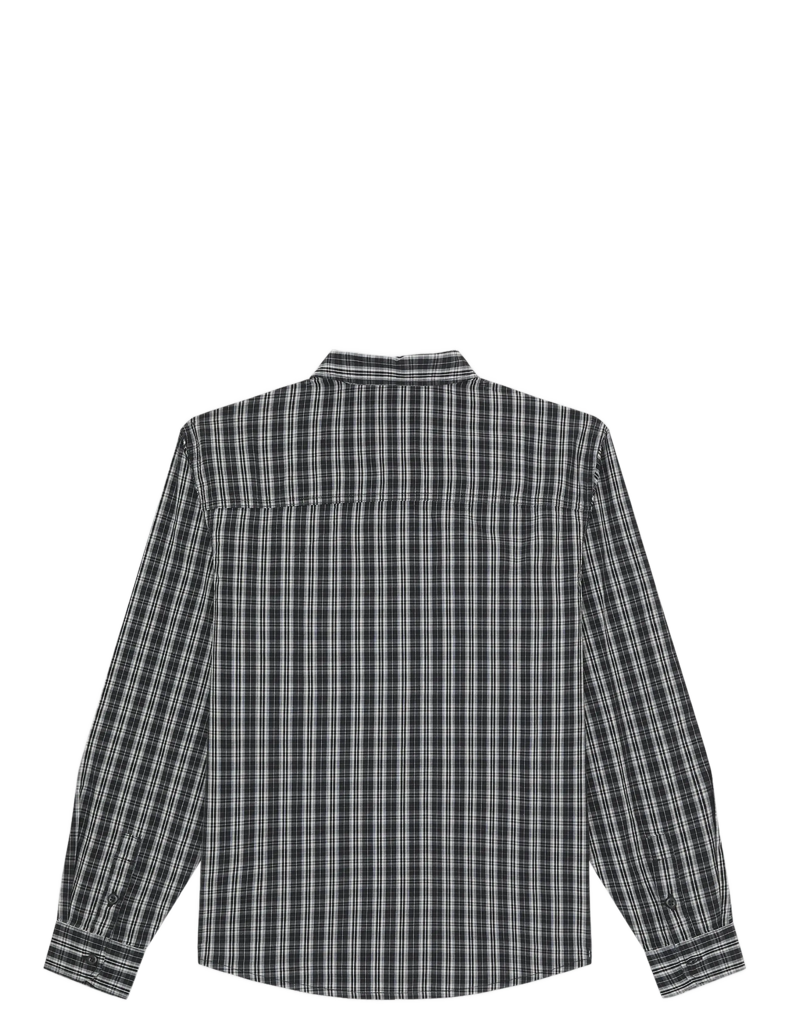 Dickies - WELLSVILLE SHIRT LS - rutiga skjortor - black - 2