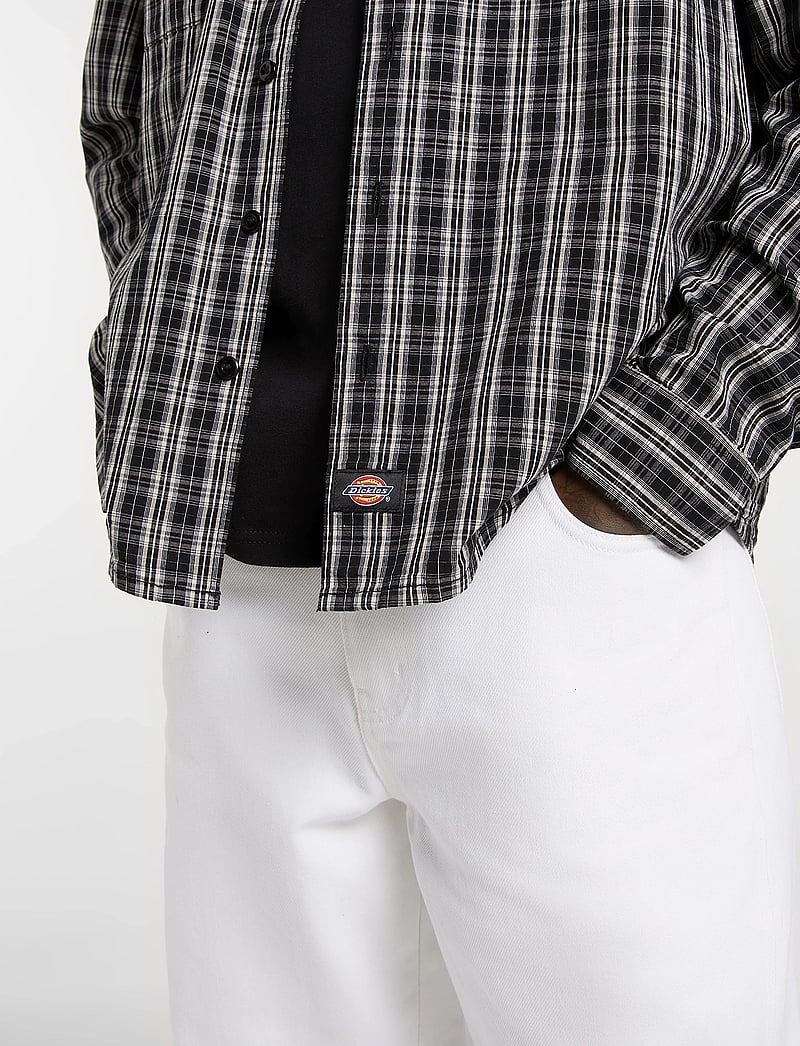 Dickies - WELLSVILLE SHIRT LS - ternede skjorter - black - 5