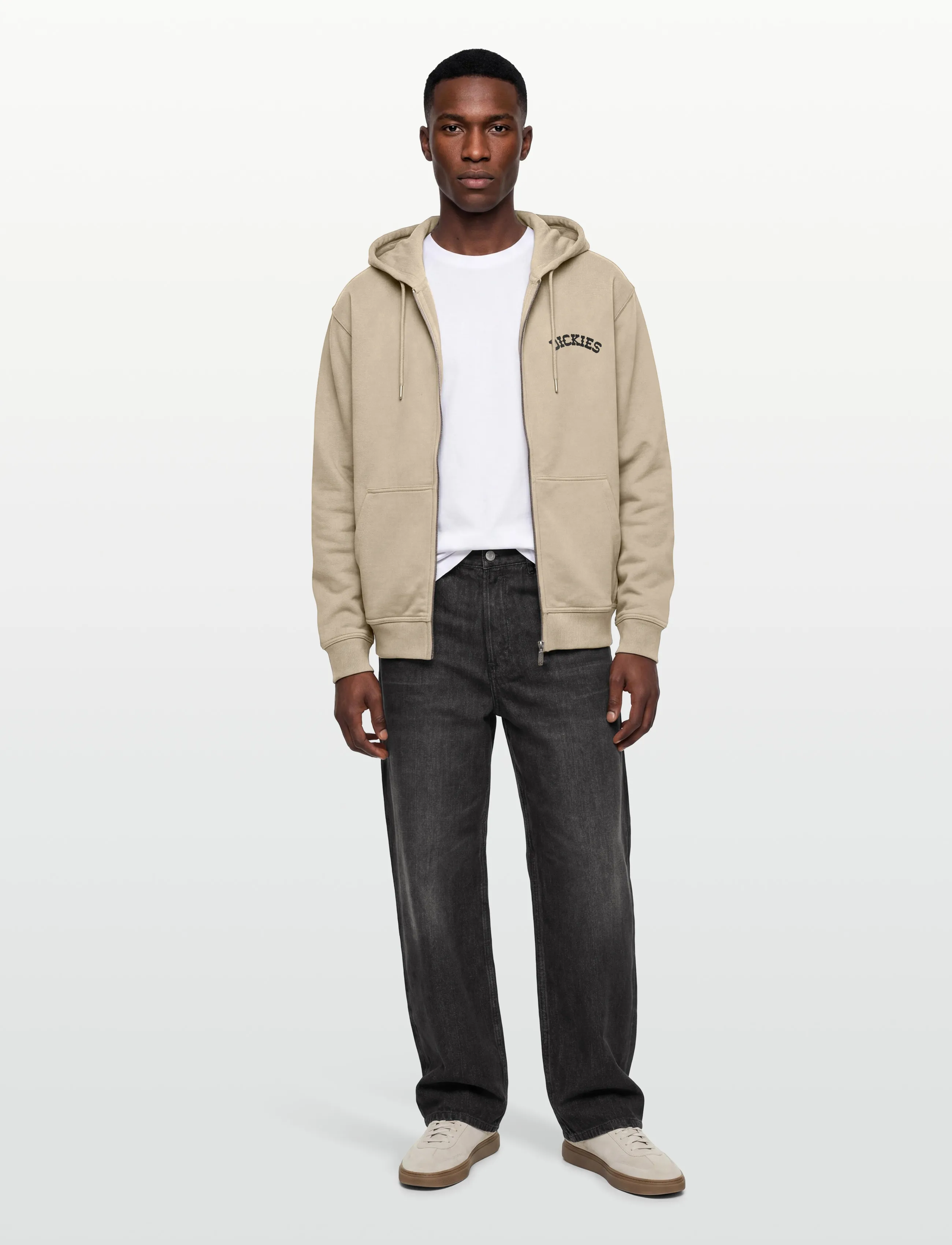 Dickies BETTSVILLE FZ HOODIE - Svetarit - EUCALYPTUS / black
