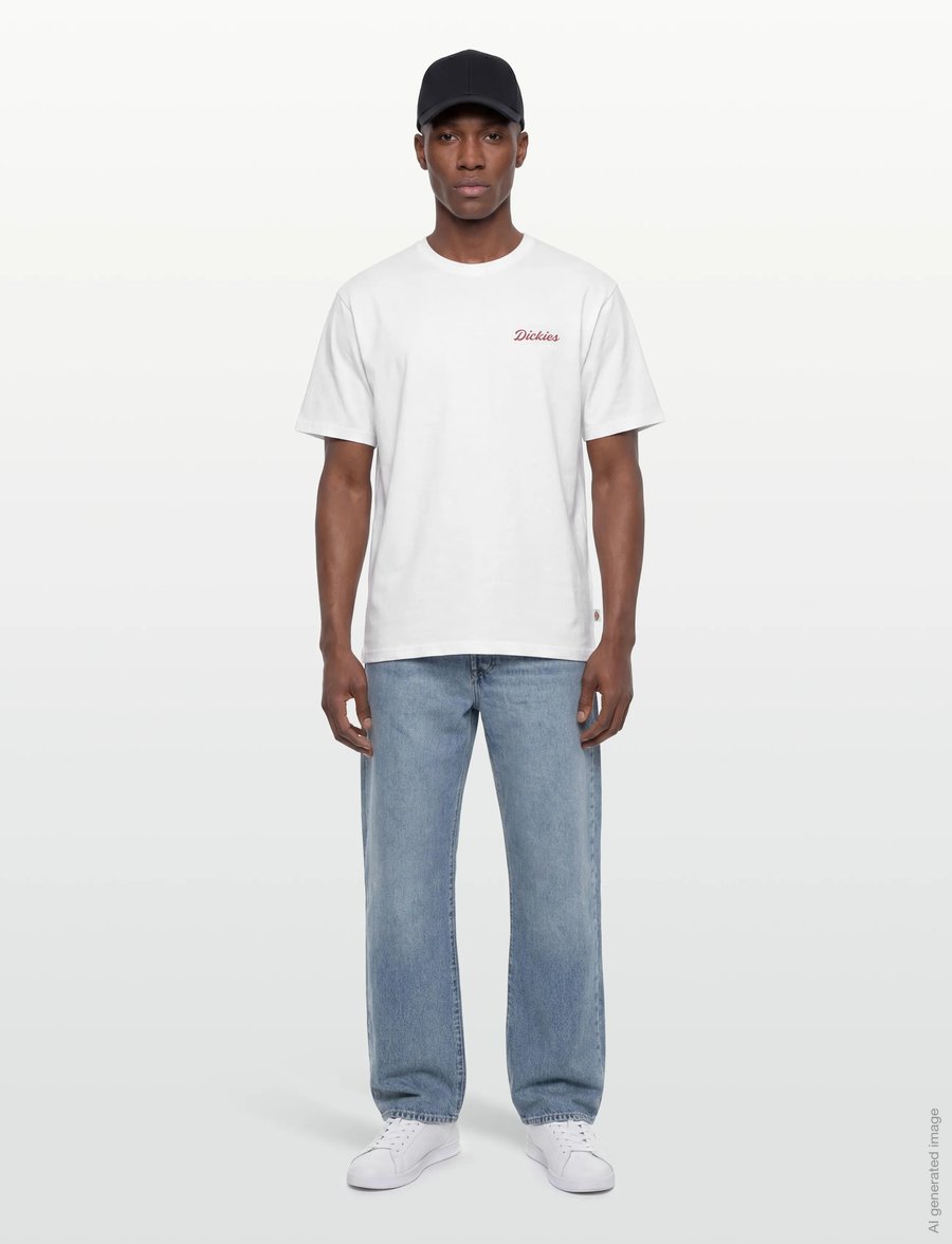 Dickies - WELLSVILLE SS TEE - kortermede t-skjorter - white - 0